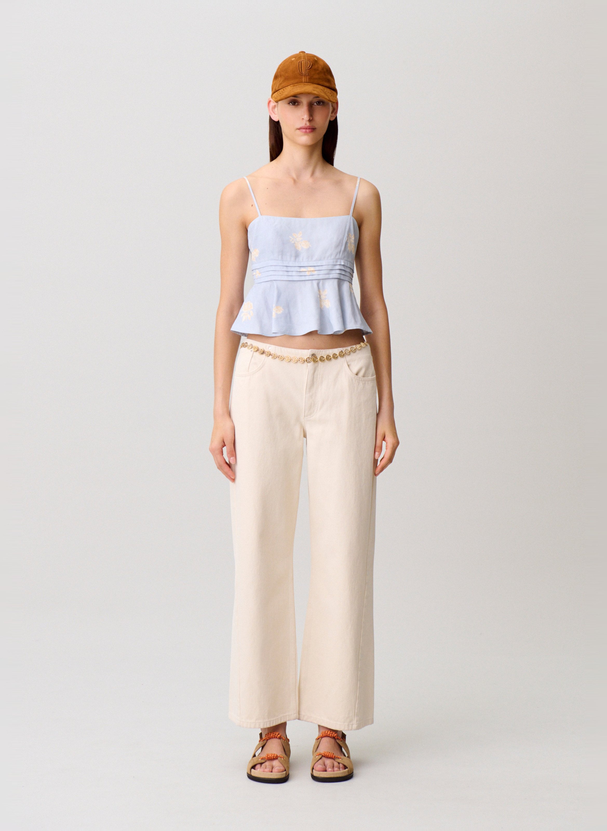 Top droit imprimé CLAUDIE PIERLOT Multicolore