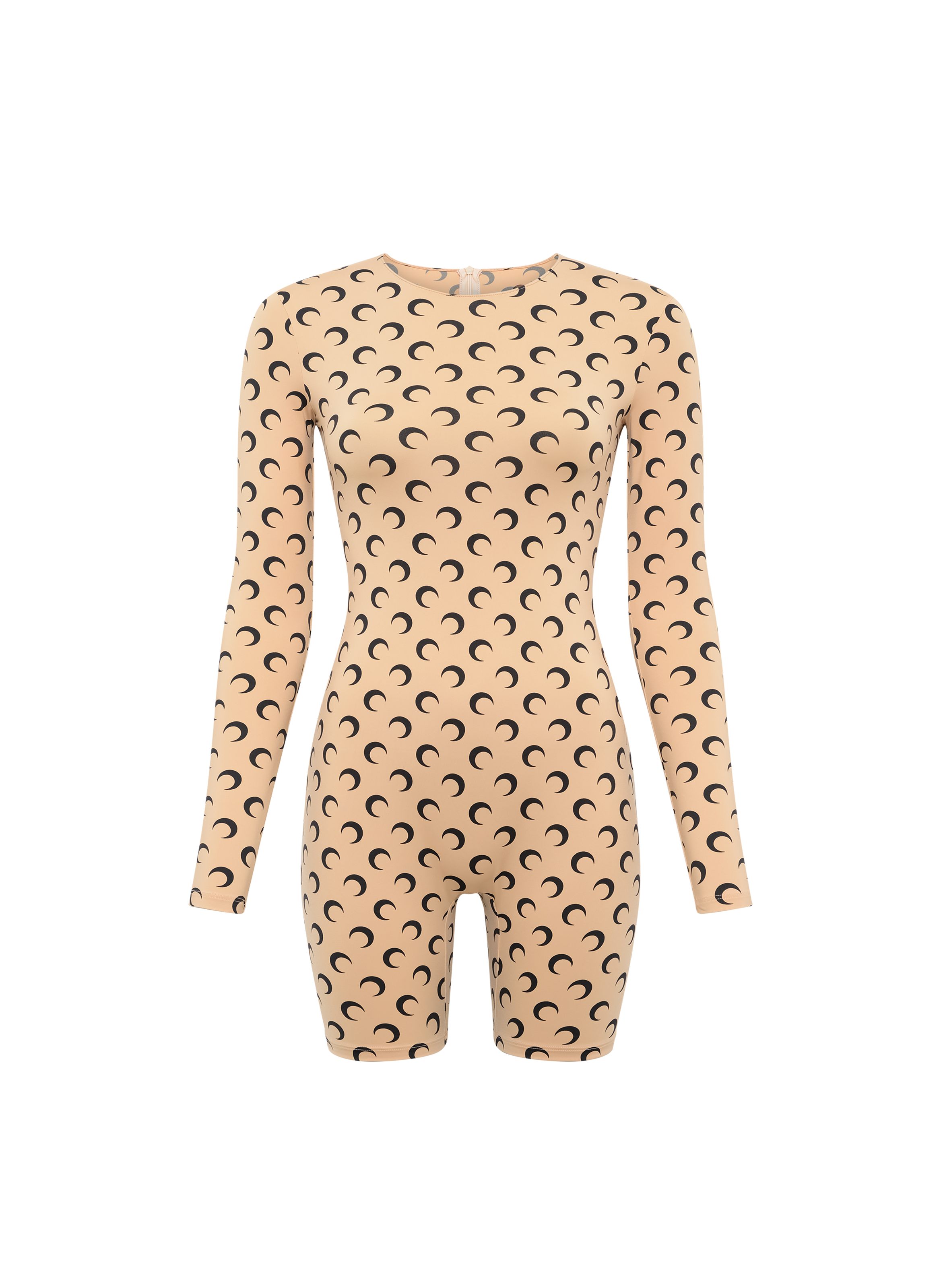 Combishort ml en jersey imprimé moon MARINE SERRE Beige