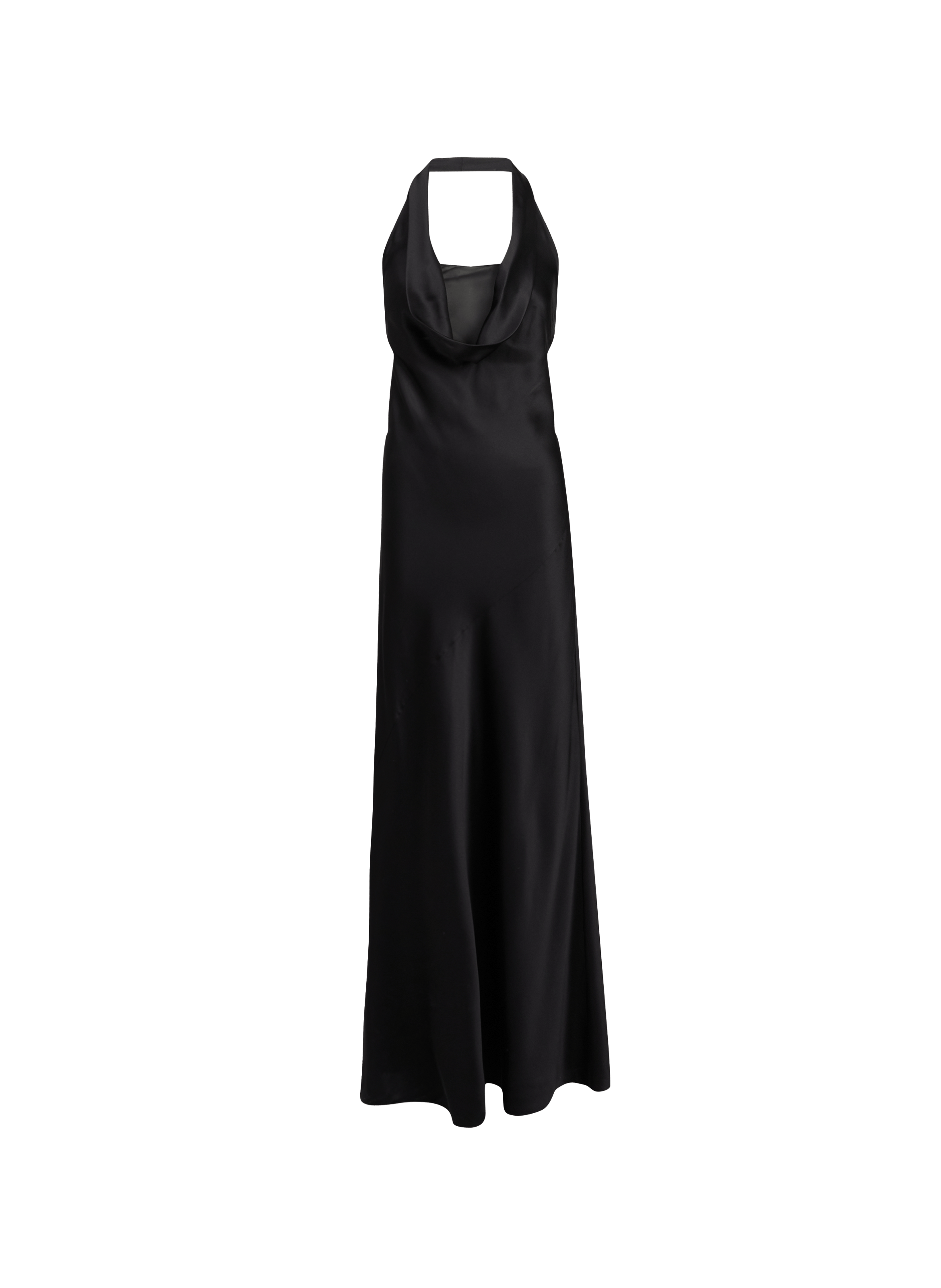 Sleeveless long silk dress HELMUT LANG Black