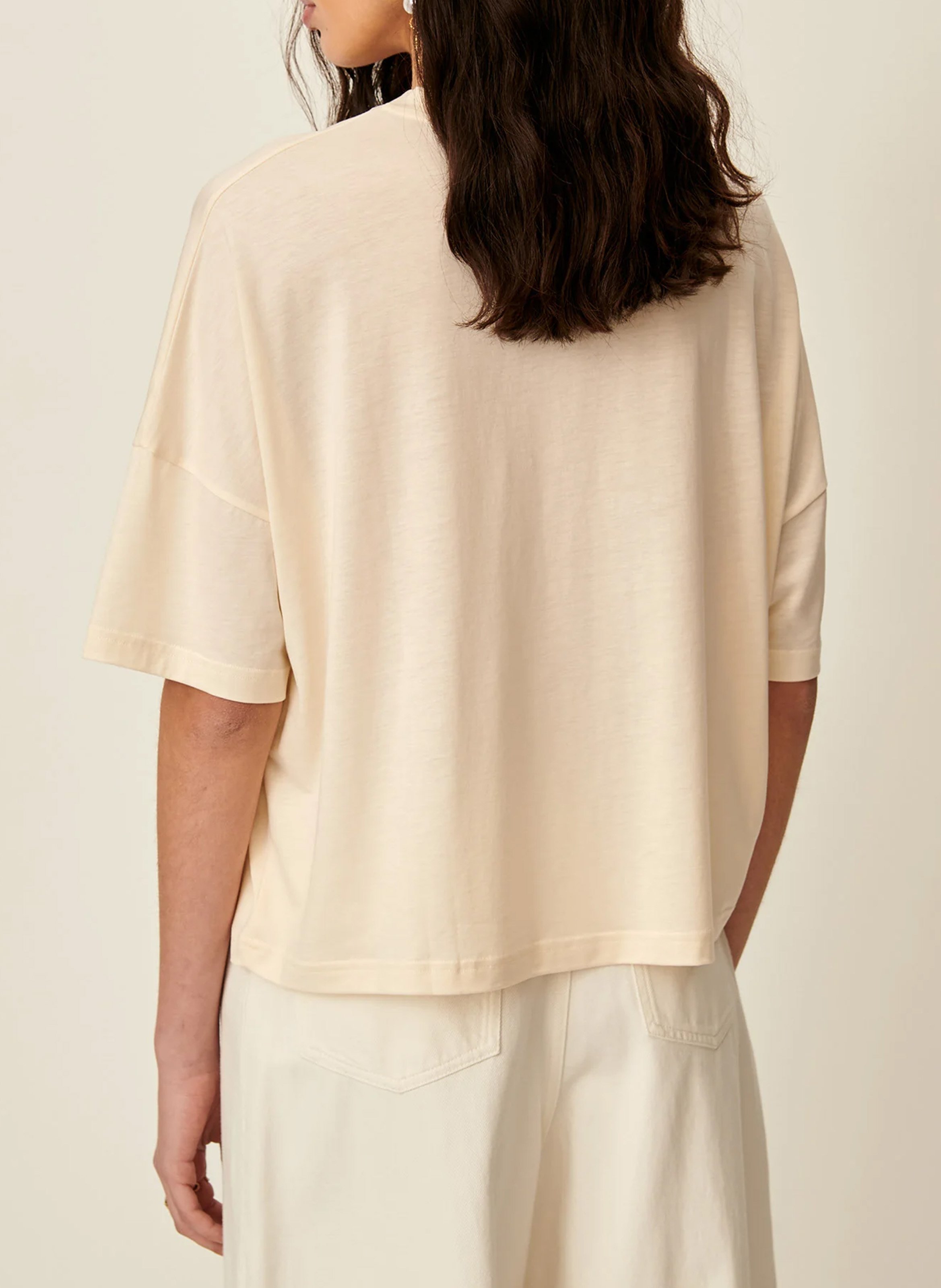 Tee-shirt oversize col rond dorel SESSUN Beige