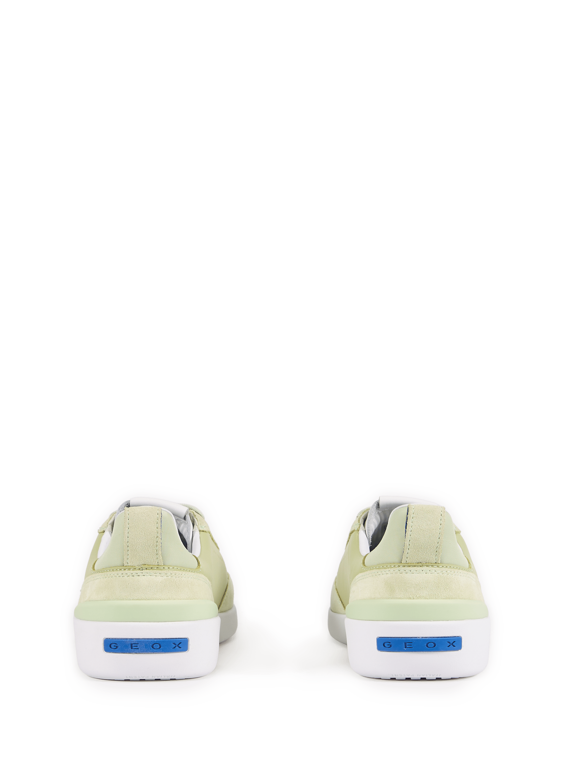 Baskets en cuir mélangé GEOX Vert