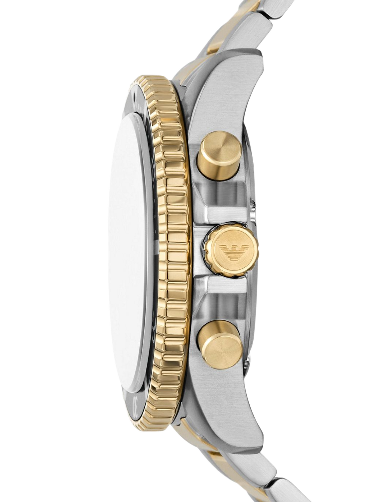 Montre quartz World Explorer en acier inoxydable ARMANI MONTRES Noir