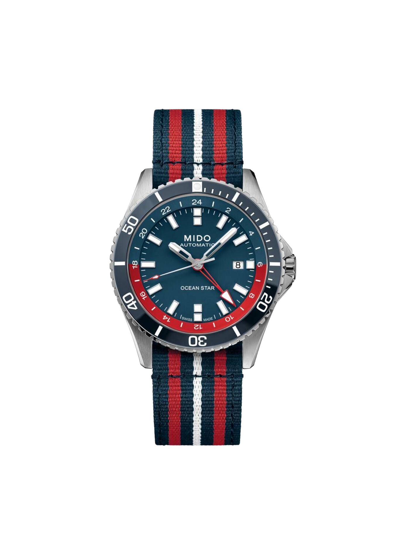 Montre automatique Ocean Star en acier inoxydable MIDO Bleu