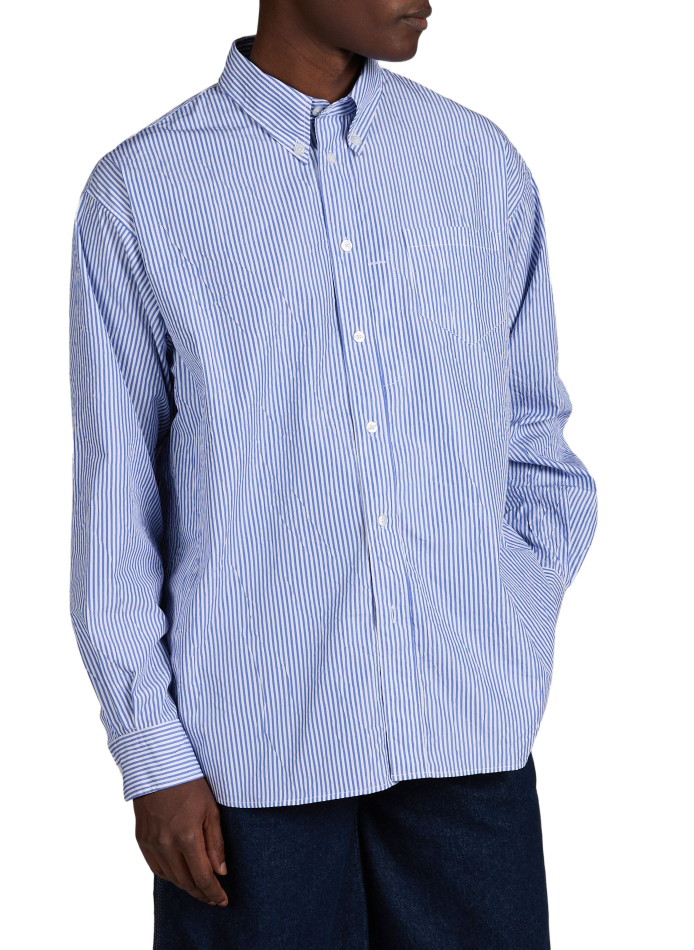 Chemise droite Veterano en coton mélangé WILLY CHAVARRIA Bleu