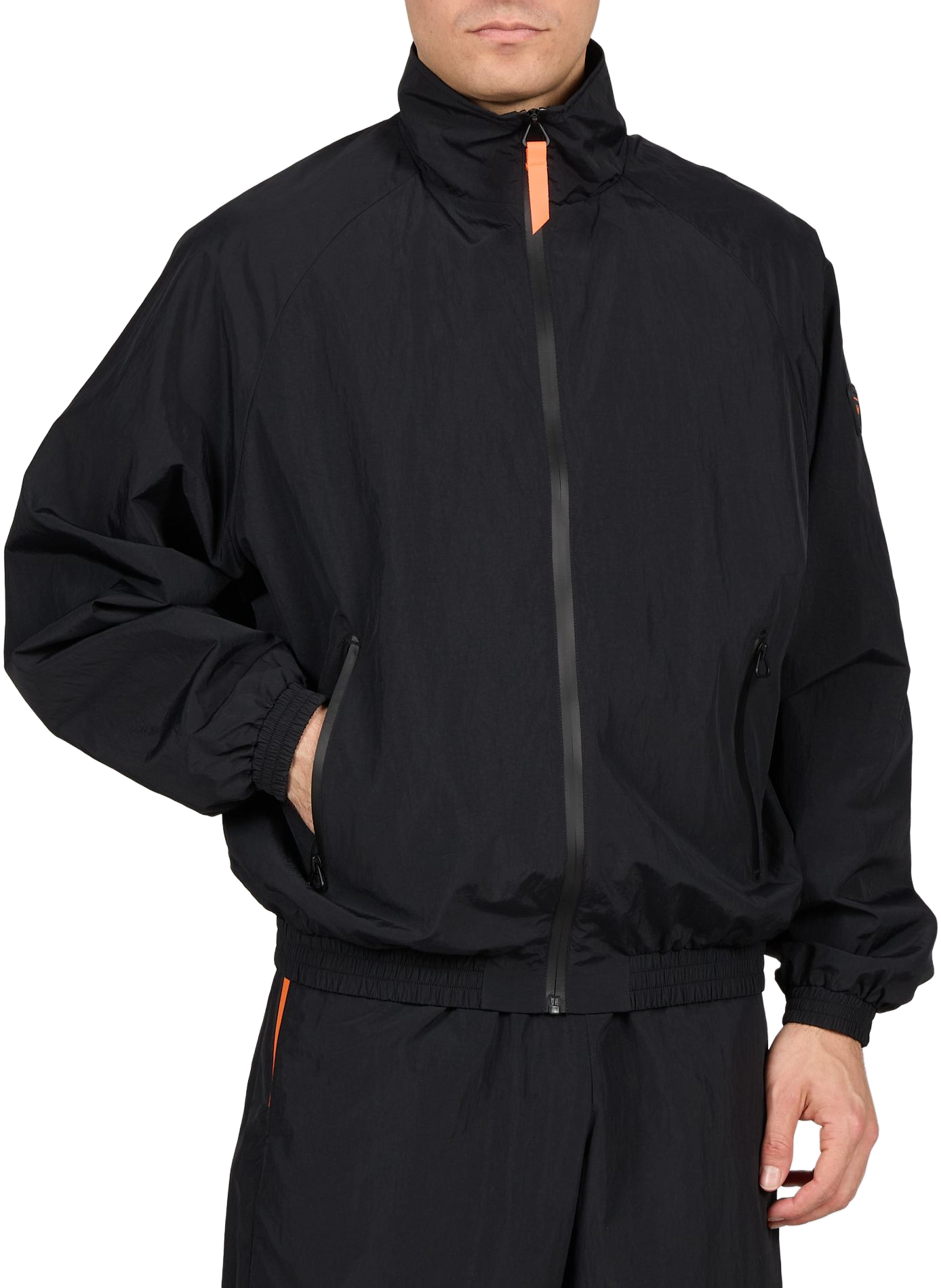 Veste coupe-vent Titosun à col montant GERTRUDE ET GASTON Noir