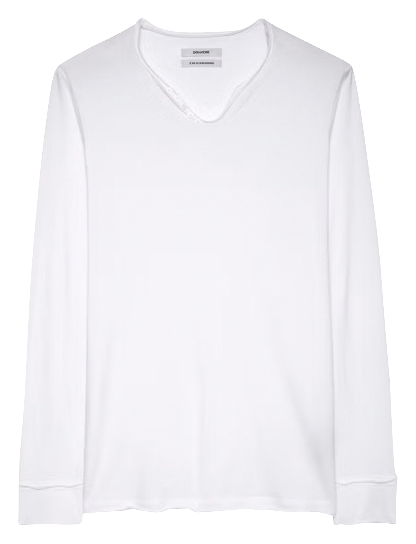 Tes-shirt droit en coton bio monastir ZADIG&VOLTAIRE Blanc