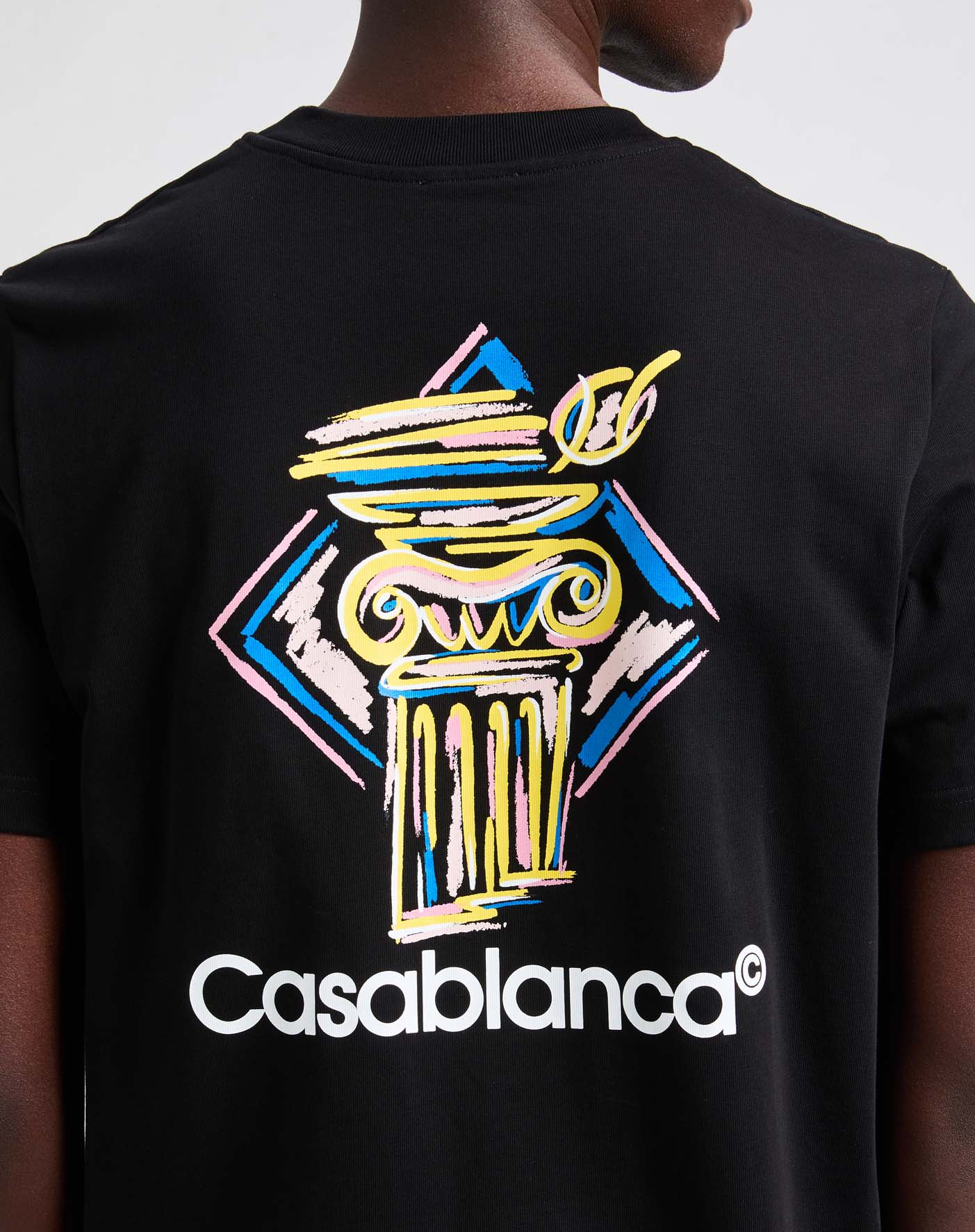 T-shirt Diamond Column CASABLANCA PARIS Black