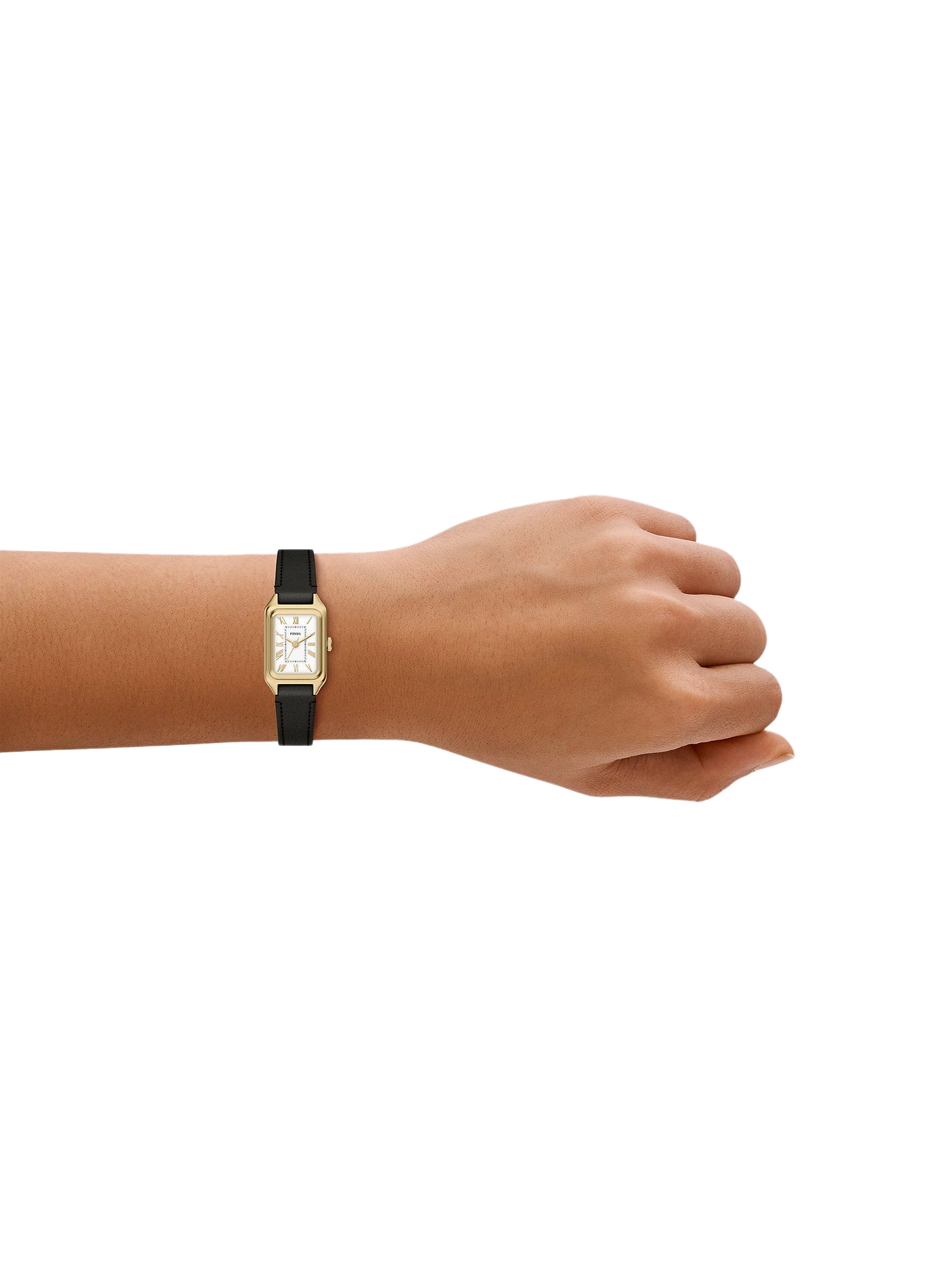 Montre quartz Raquel mini en cuir FOSSIL Blanc