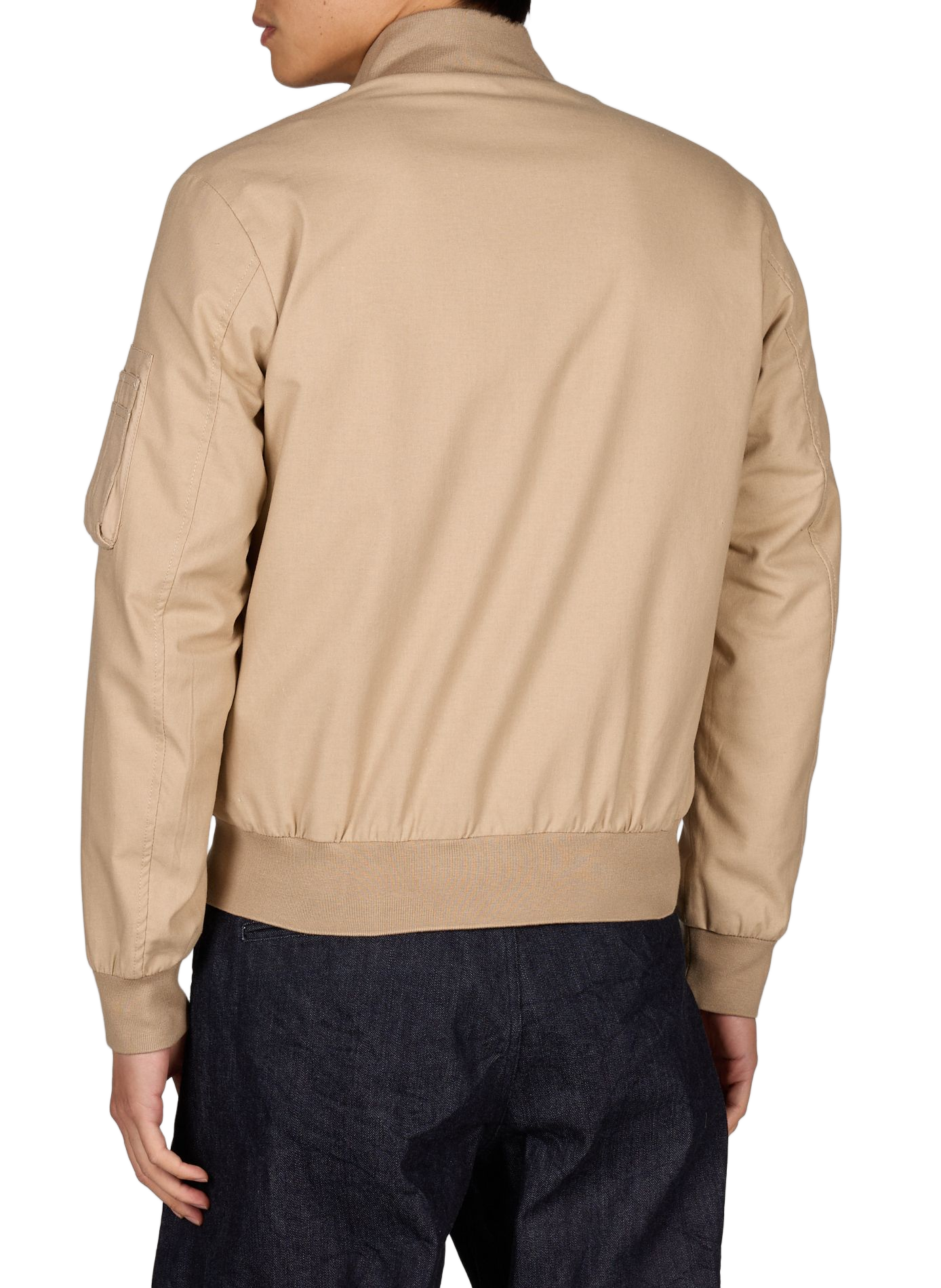 Cazadora con cuello alto BOMBERS ORIGINAL Beige
