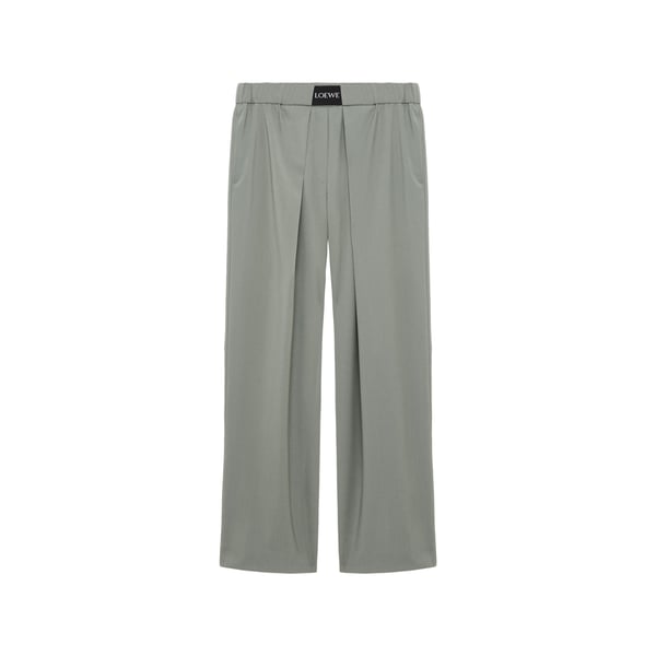 Pantalon élastiqué en laine Pantalon élastiqué en laine