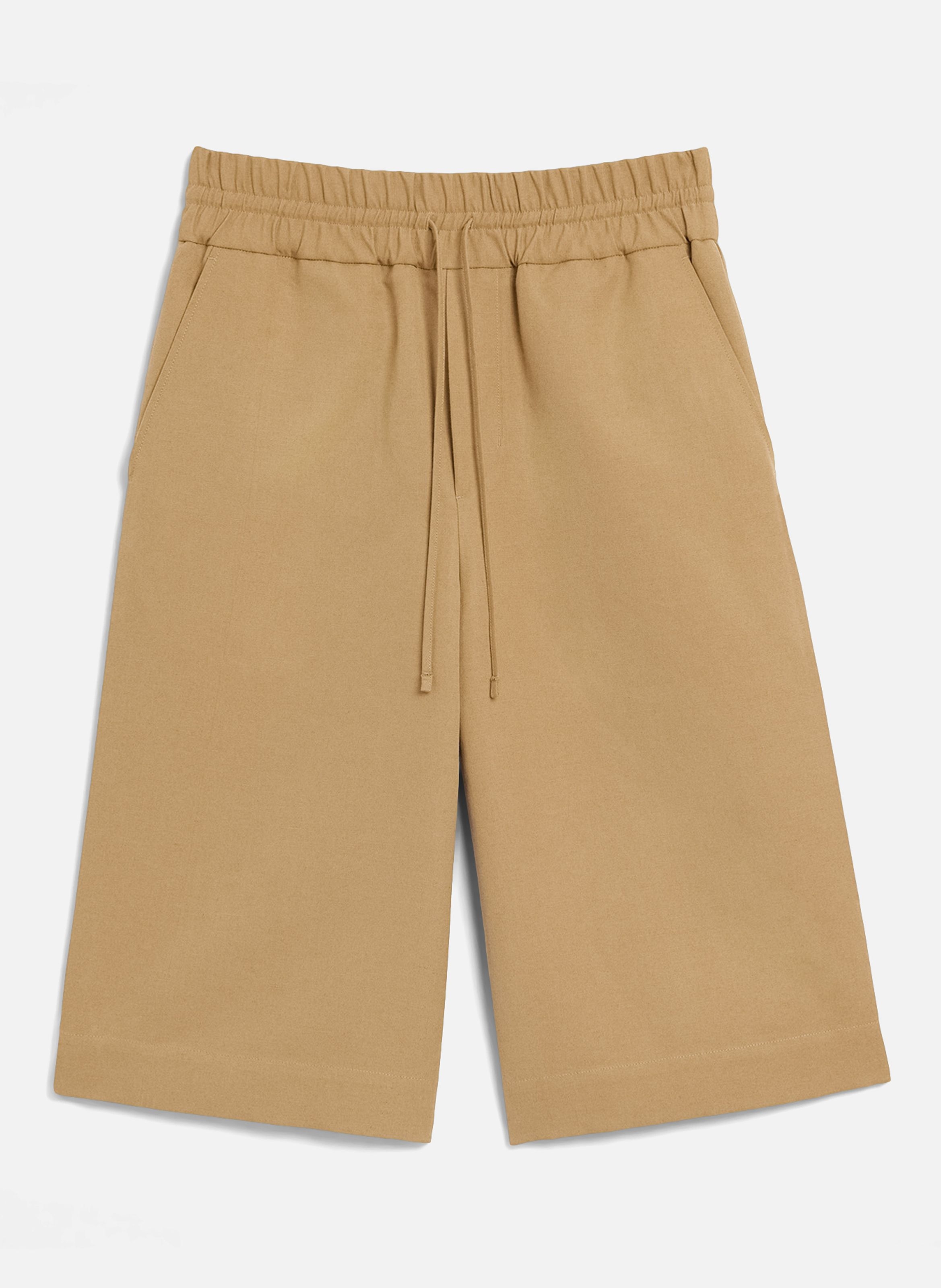 Bermuda large élastique en coton AMI PARIS Beige