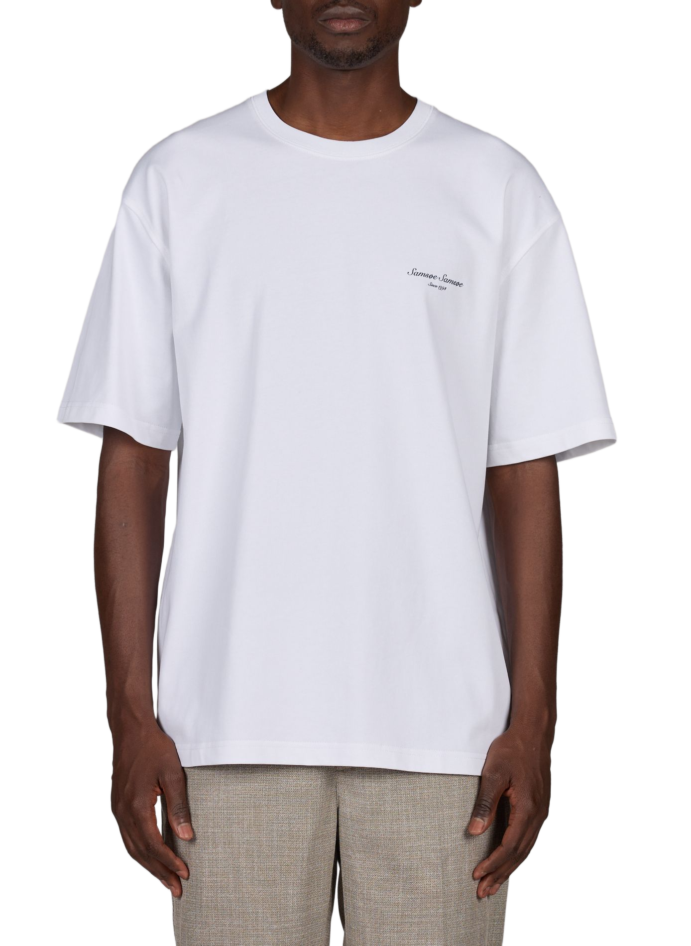 Weites Baumwoll-T-Shirt Sauni SAMSOE SAMSOE Weiss