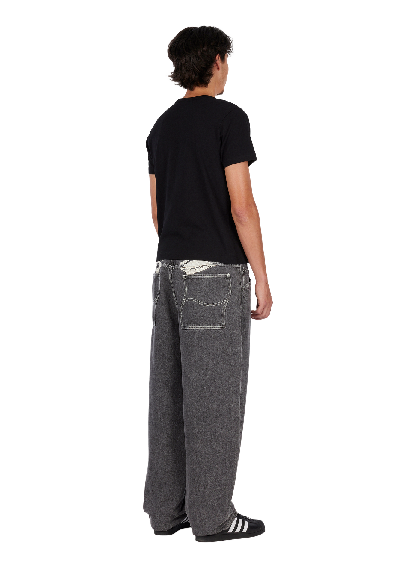 Wide cotton jeans DIME Black