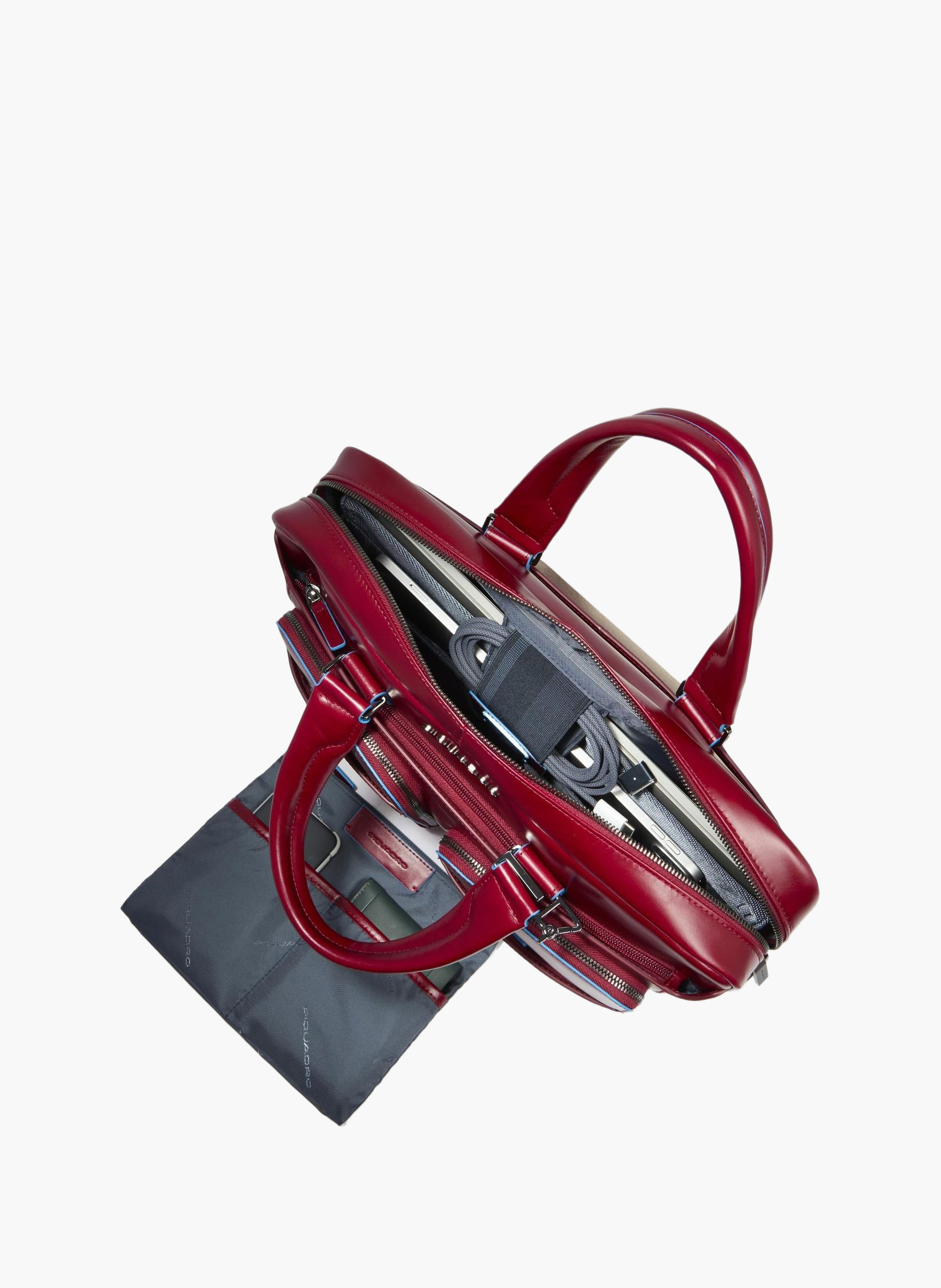 Sac d'ordinateur 15" personnalisable PIQUADRO Rouge