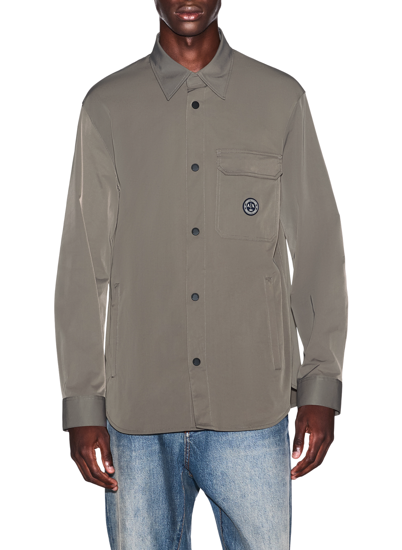 Straight logo shirt ARMANI EXCHANGE Beige