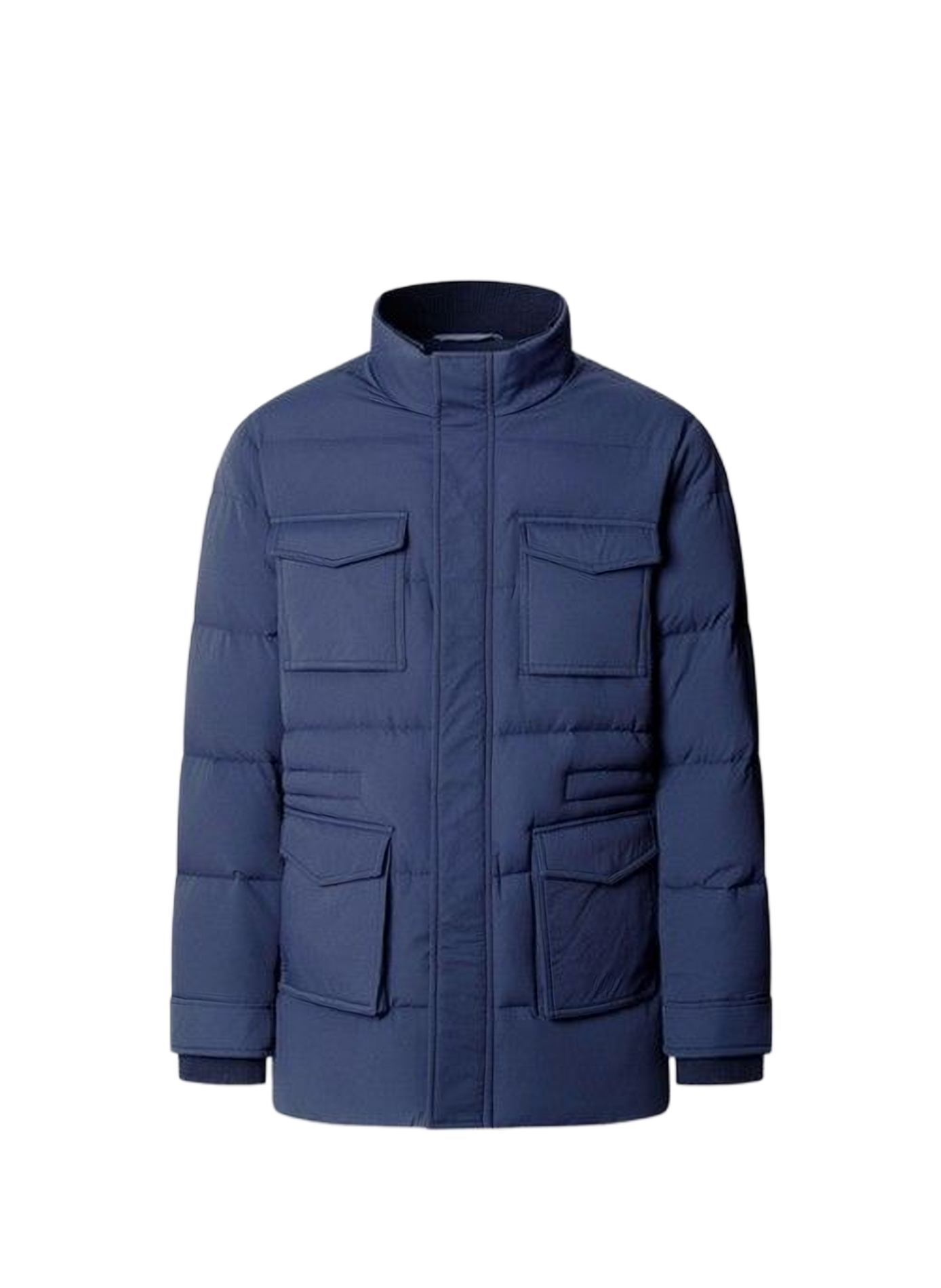 Straight jacket with high collar FACONNABLE Blue