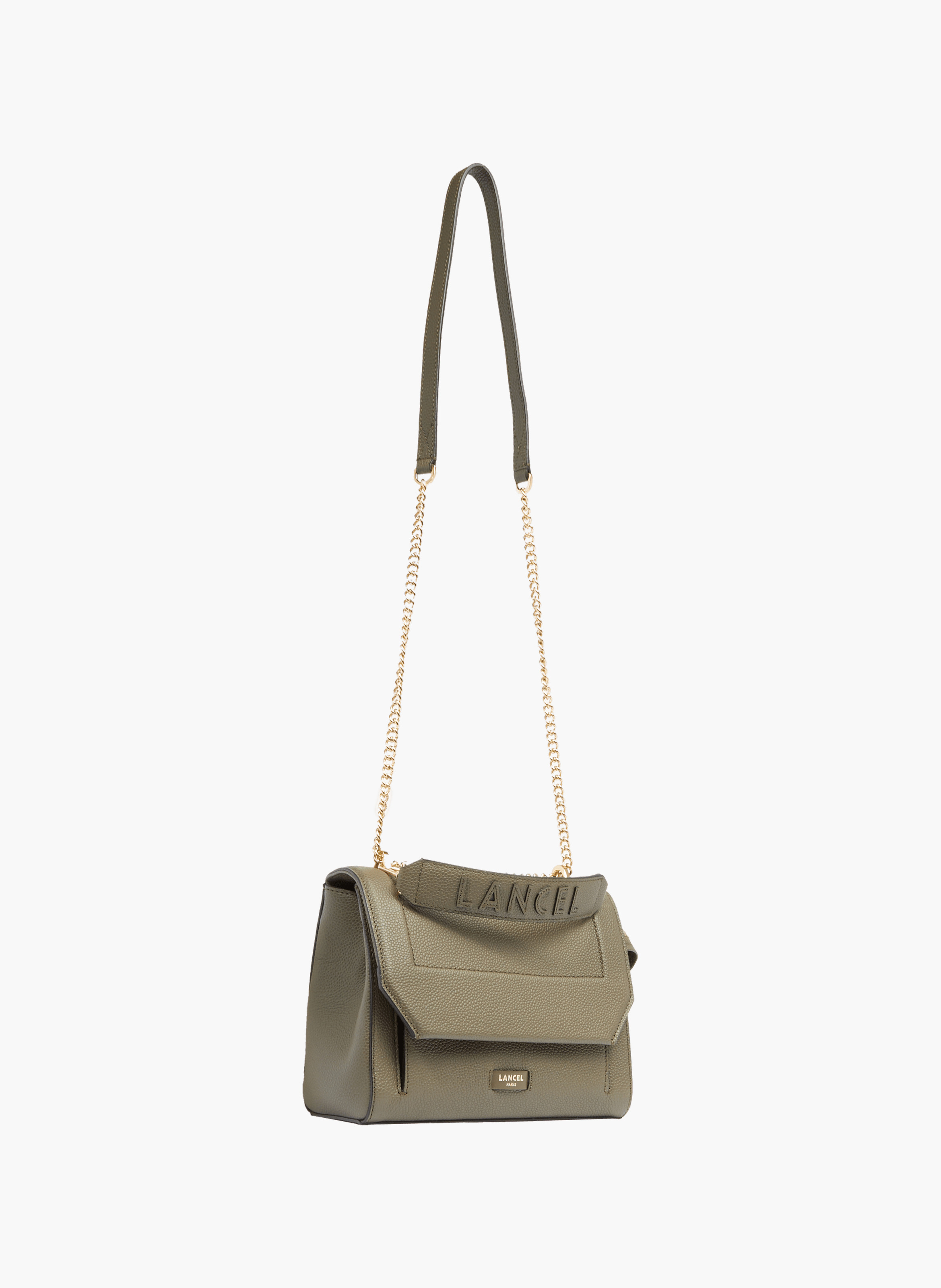 Schoudertas met flap van Lancel in leer | Groen LANCEL Dames