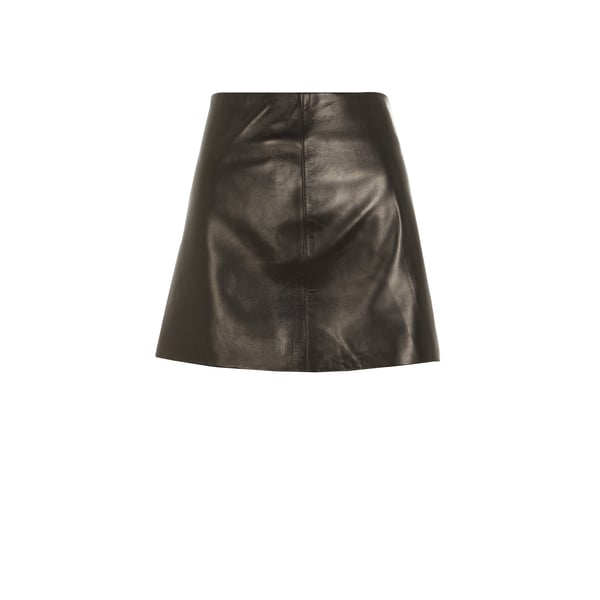 Mini jupe en cuir