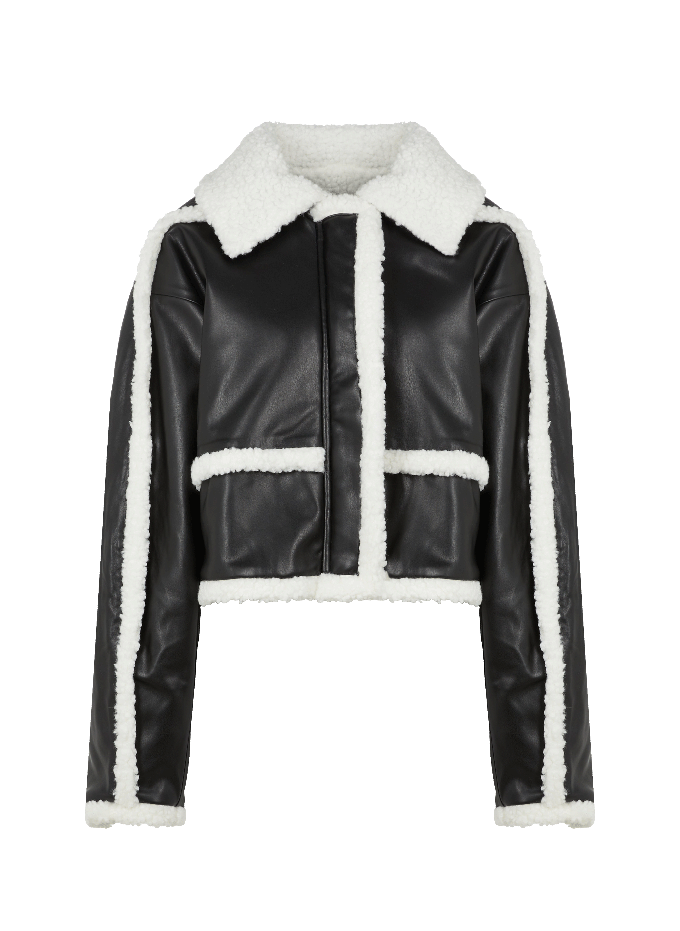 Blouson aviateur en cuir vegan