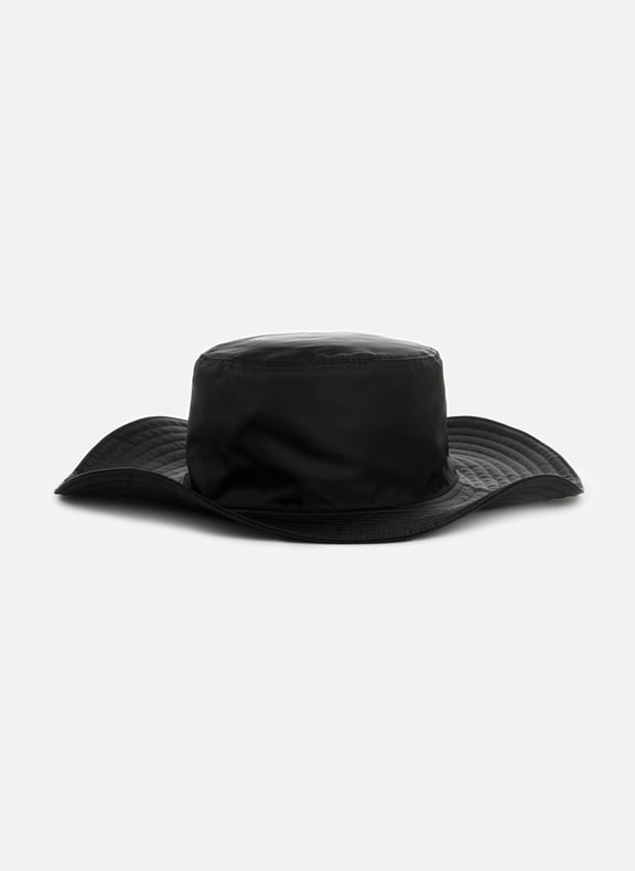 Chapeau en Re-nylon Noir by PRADA PRADA Chapeau en Re-nylon Noir
