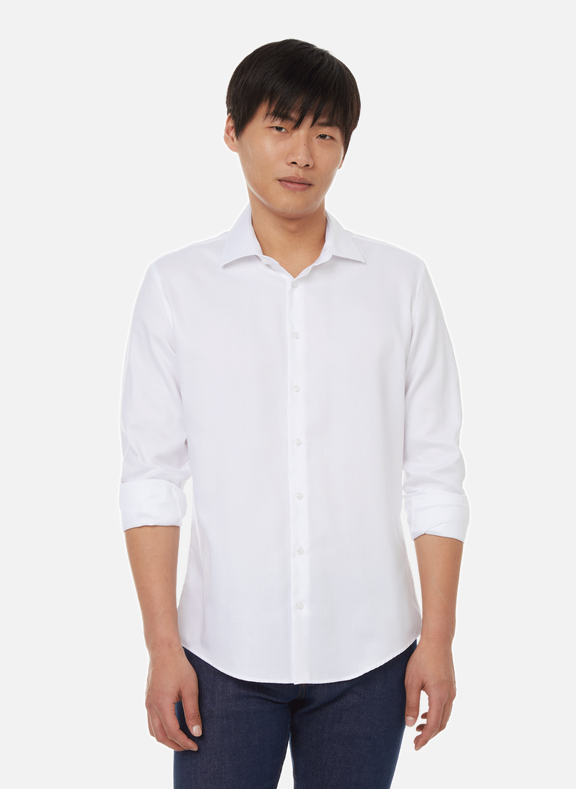 SEIDENSTICKER Kent-collar shirt White
