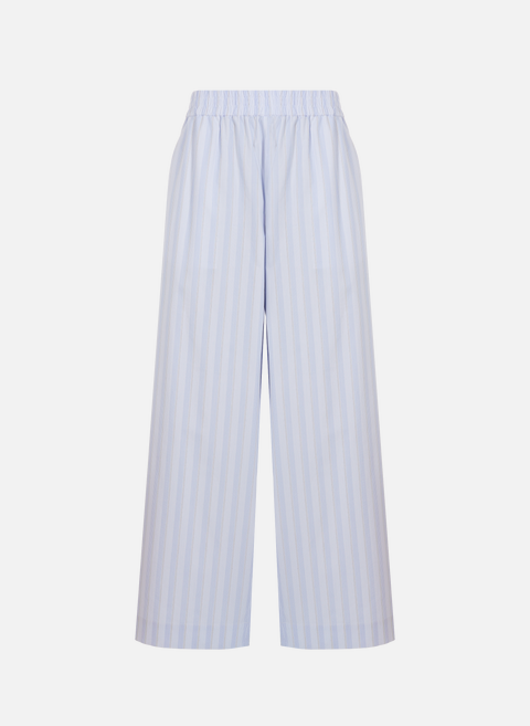 Pantalon à rayures en coton BlueREMAIN 