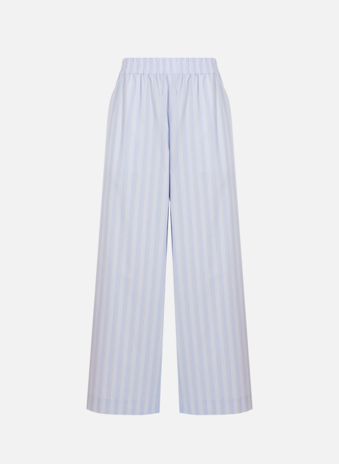 Striped cotton pants BlueREMAIN 