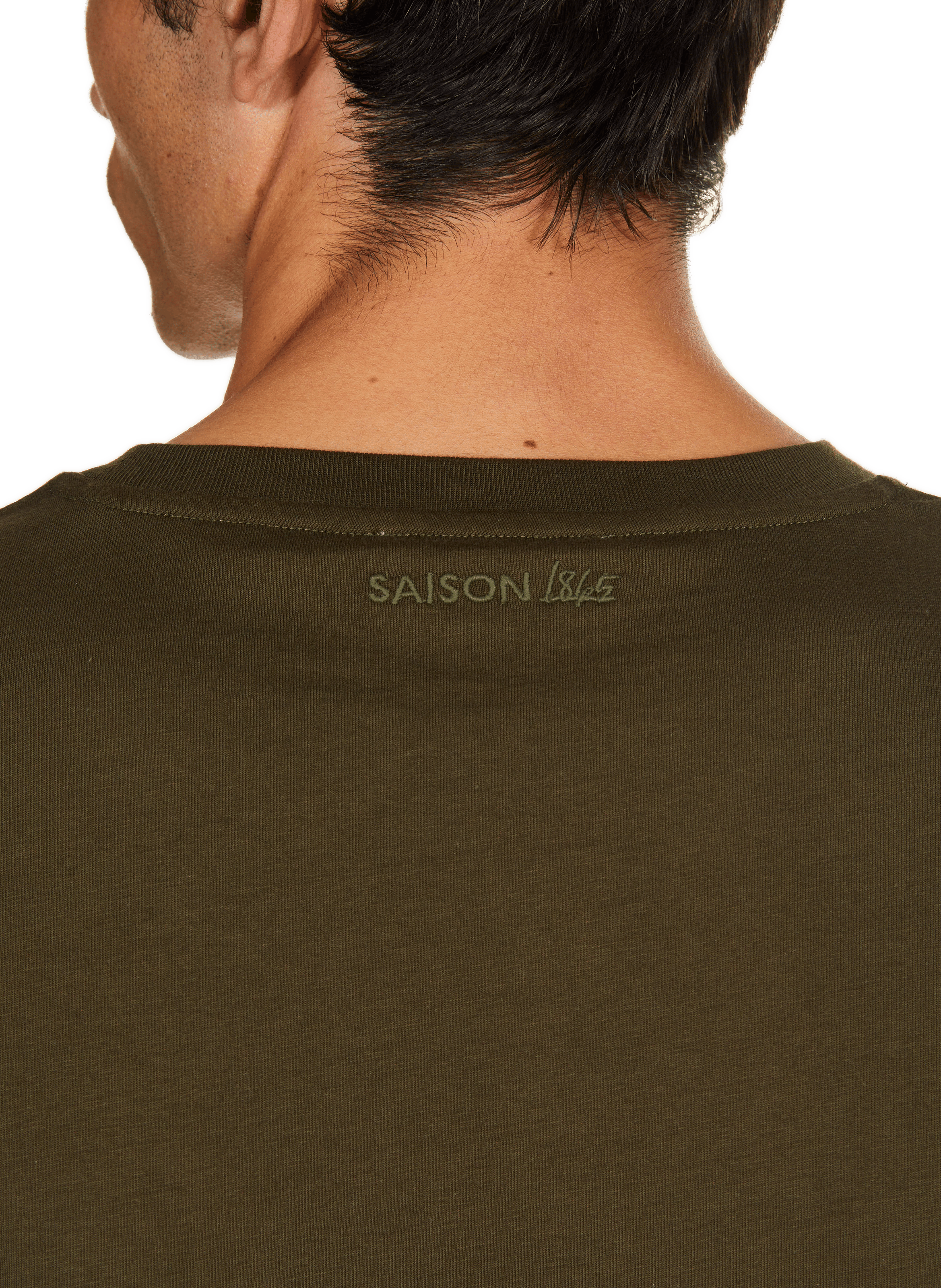 Round-neck T-shirt SAISON 1865 Khaki