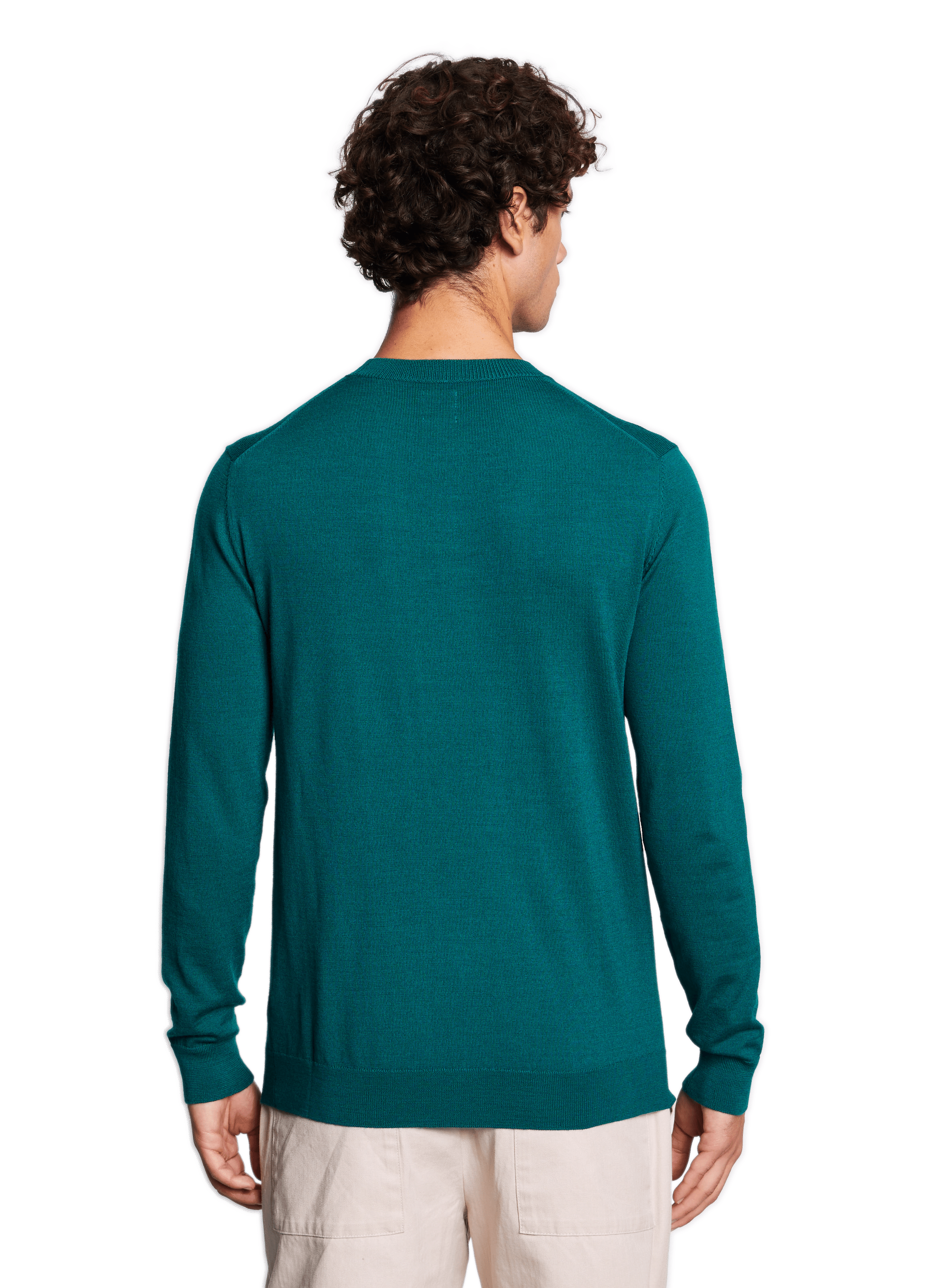 Round-neck wool jumper AU PRINTEMPS PARIS Green