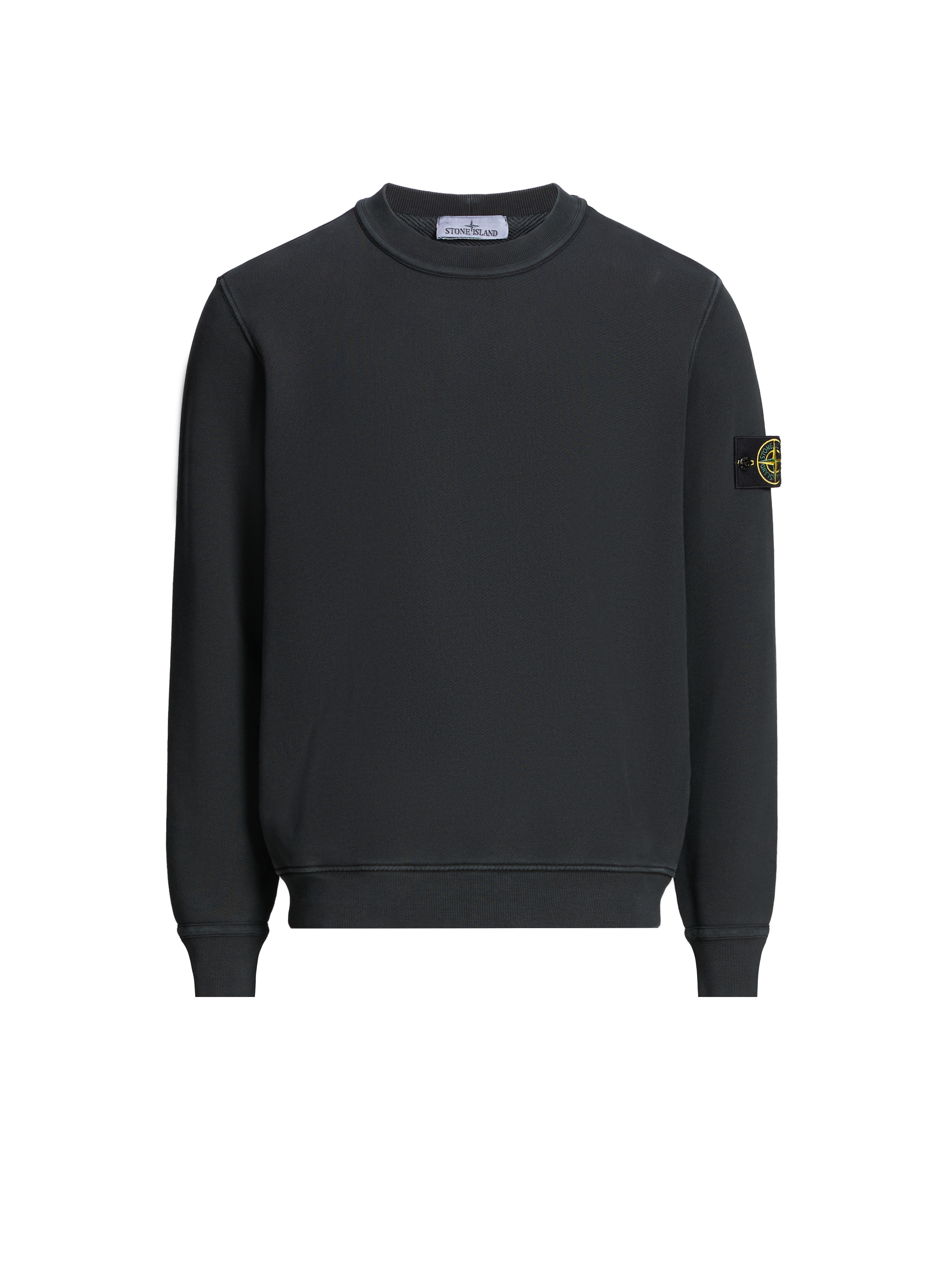 STONE ISLAND Sweatshirt en coton Noir