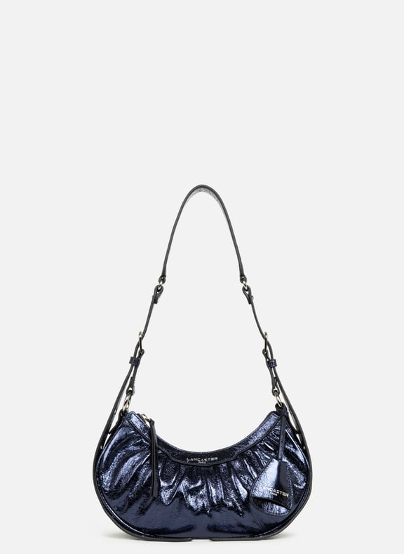 Petit sac demi lune - rétro glam Bleu by LANCASTER LANCASTER Petit sac demi lune - rétro glam Bleu
