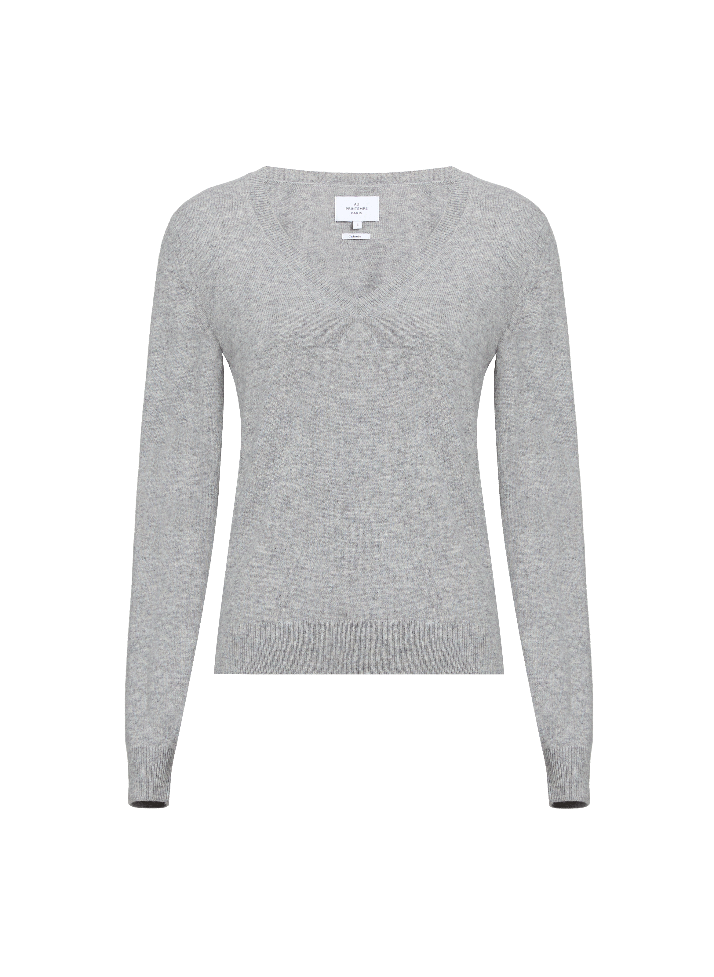 AU PRINTEMPS PARIS Pull en cachemire Gris