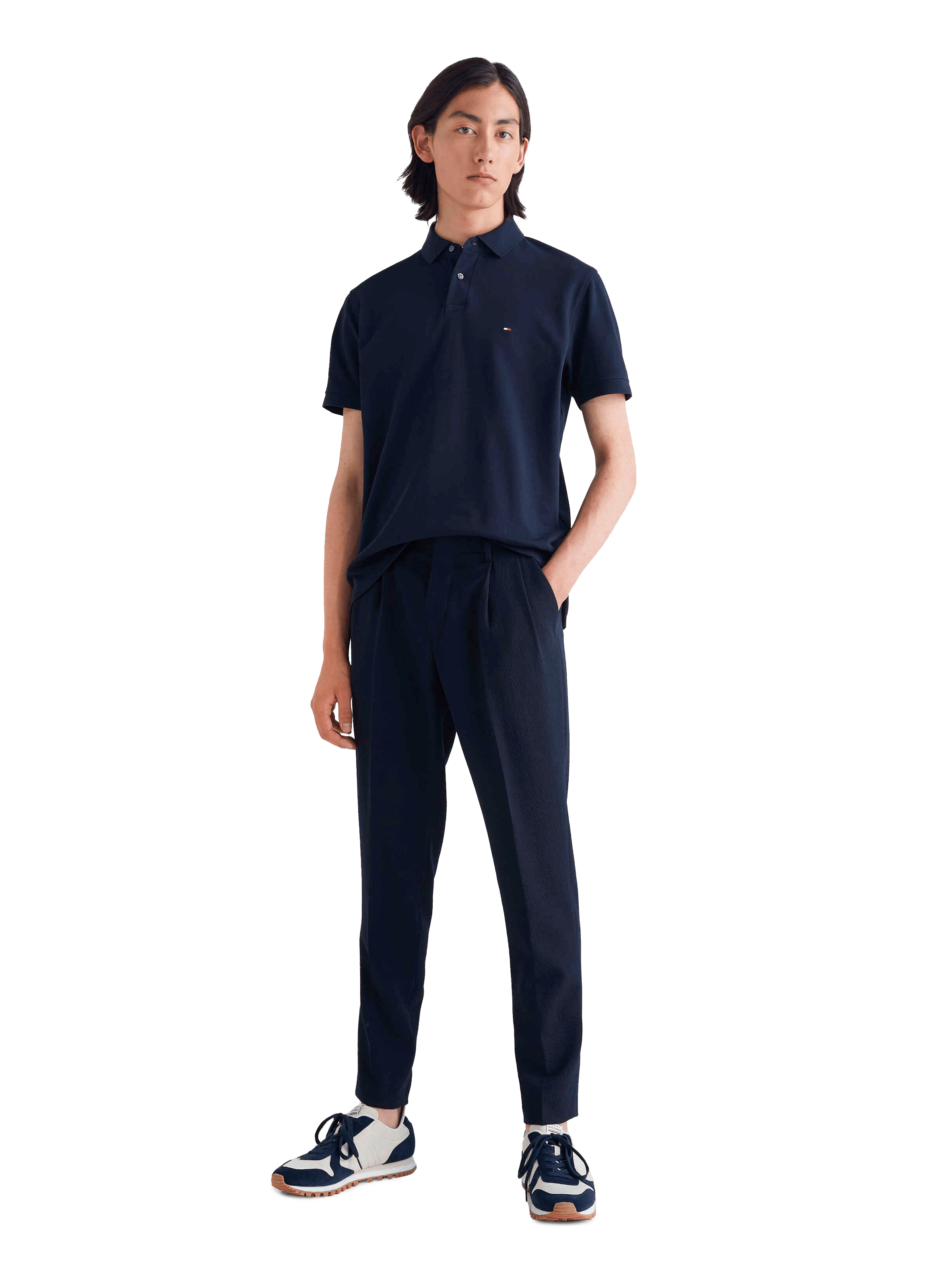 Organic cotton polo shirt TOMMY HILFIGER Blue
