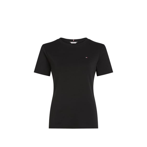 Tommy Hilfiger T-shirt With Round Neck And Short Sleeves In Black