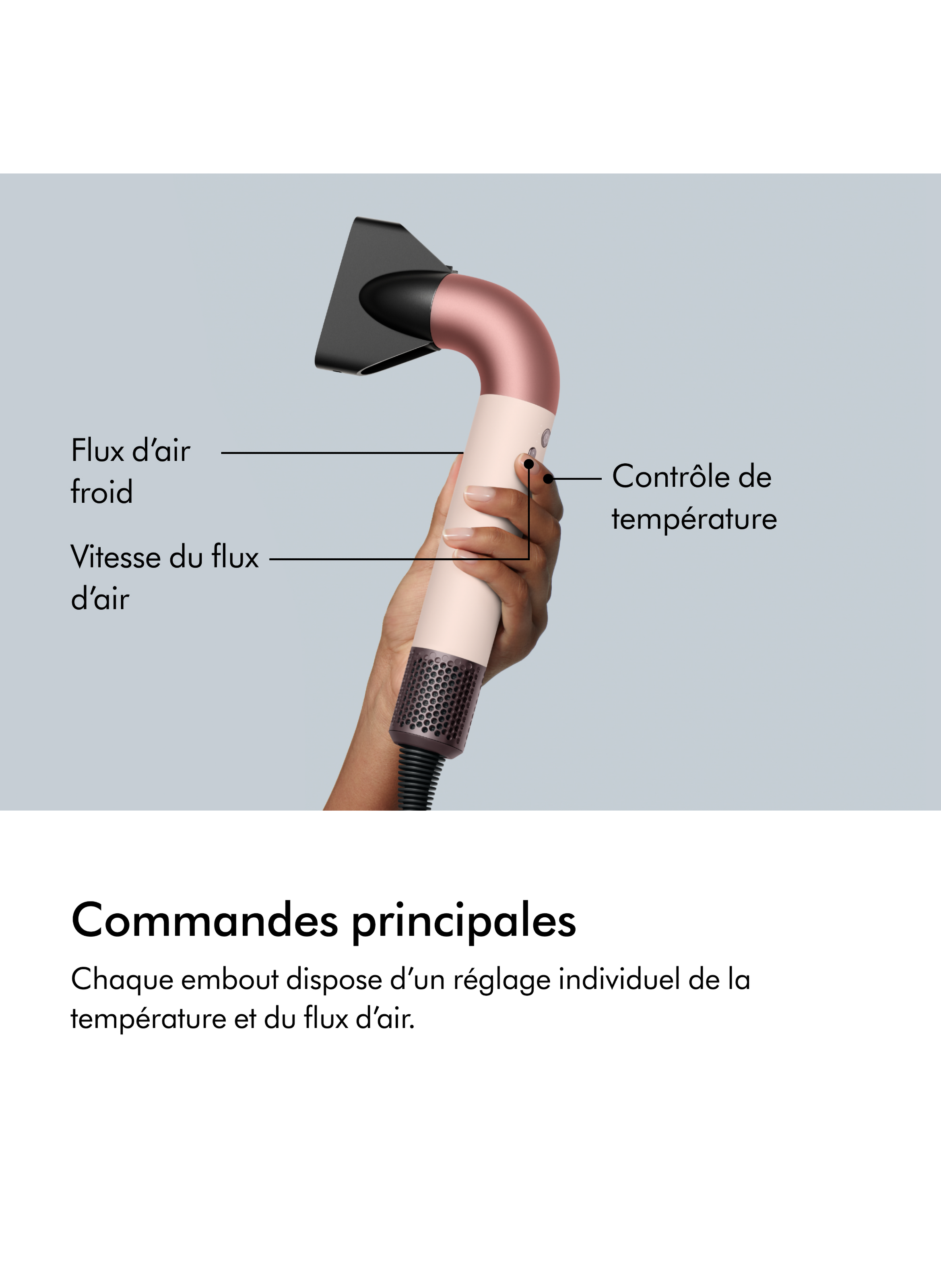 Supersonic R™ Straight to Wavy Hair Rose Gold and Ceramic DYSON No color