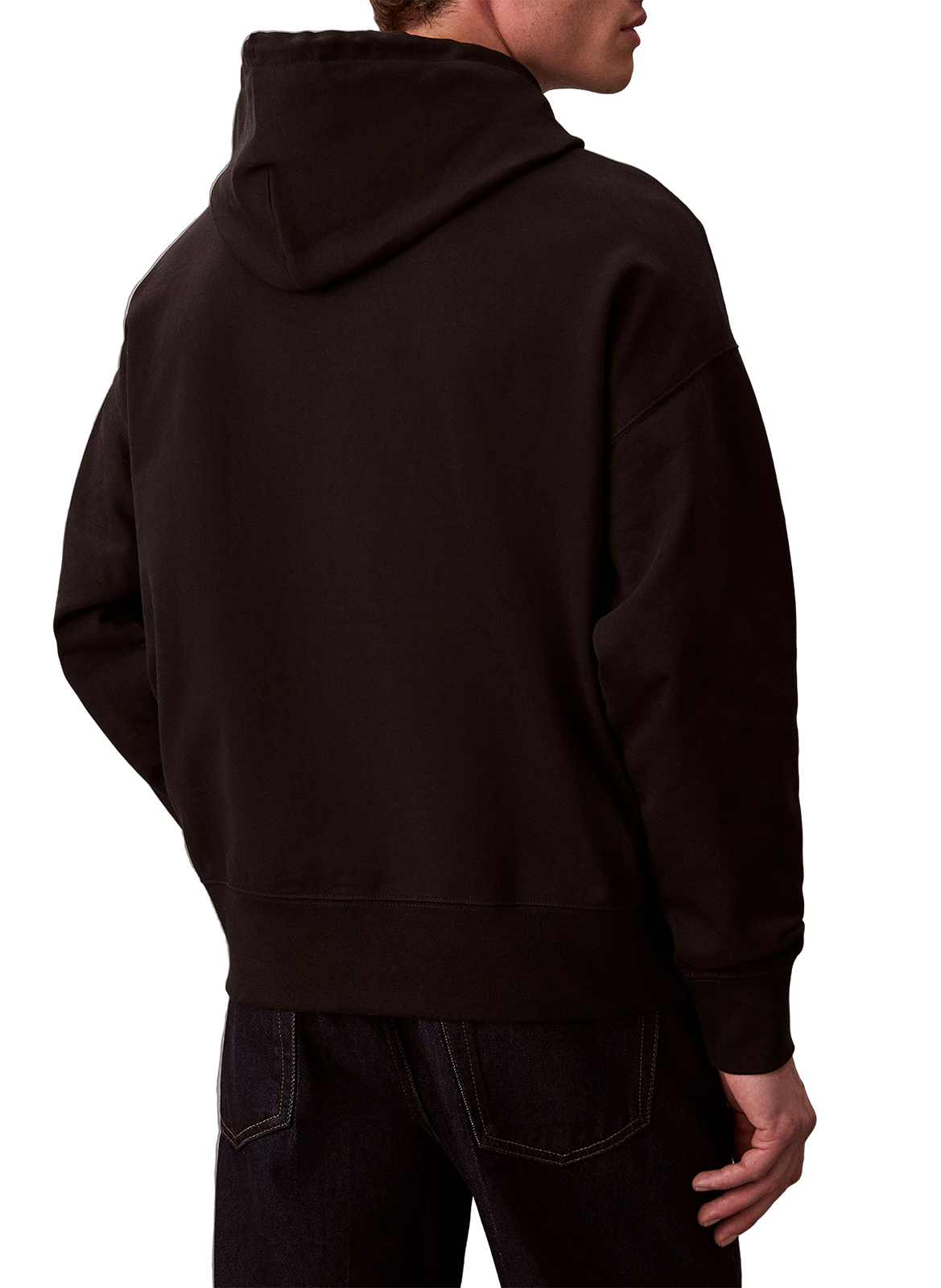 Hoodie en coton mélangé CALVIN KLEIN Noir