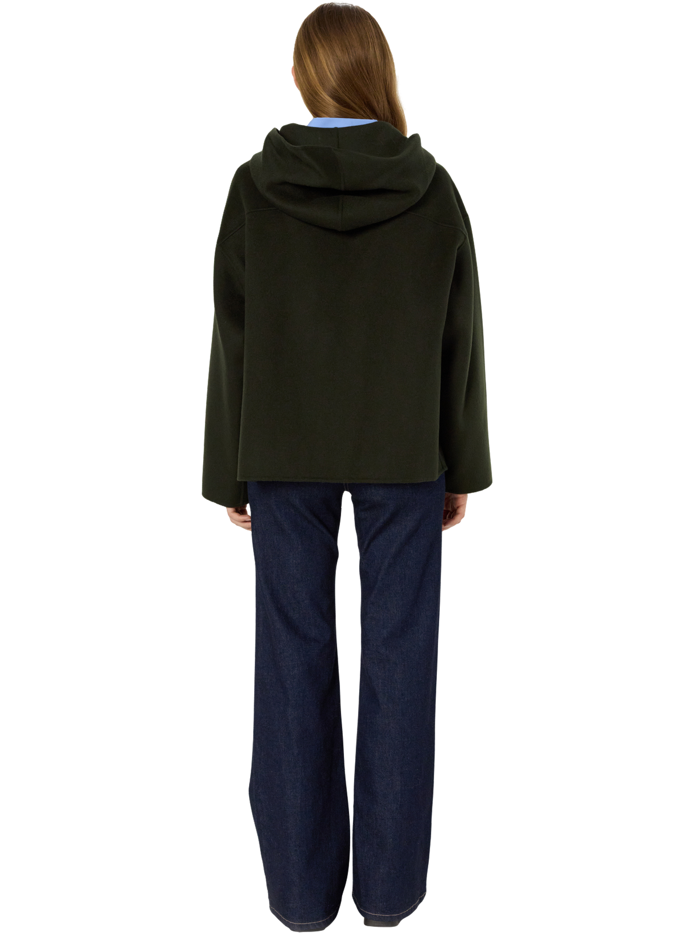 Manteau court en laine double face - milana GERARD DAREL Vert