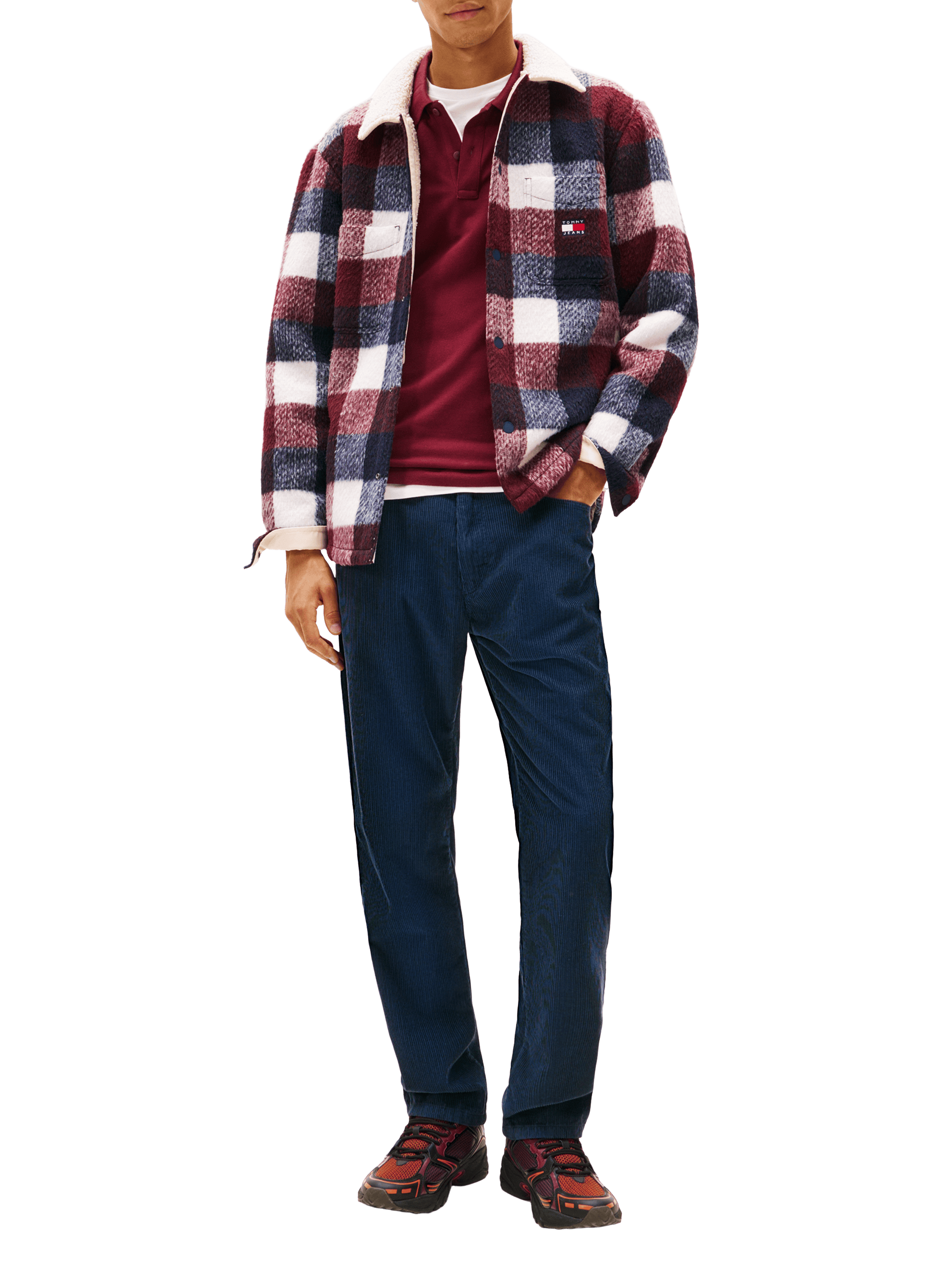 Velvet chino pants TOMMY HILFIGER Blue