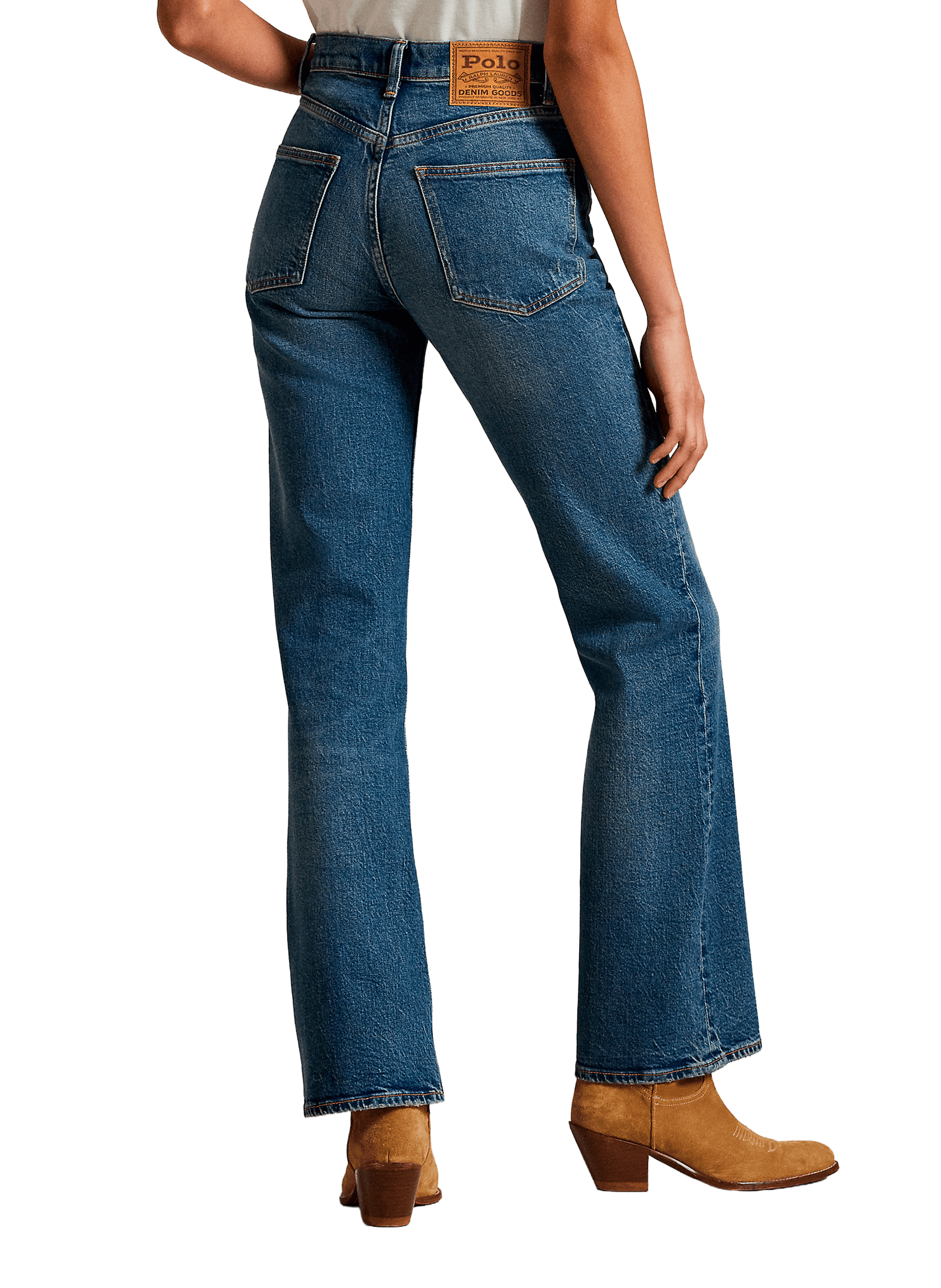 Jean bootcut en coton mélangé POLO RALPH LAUREN Bleu