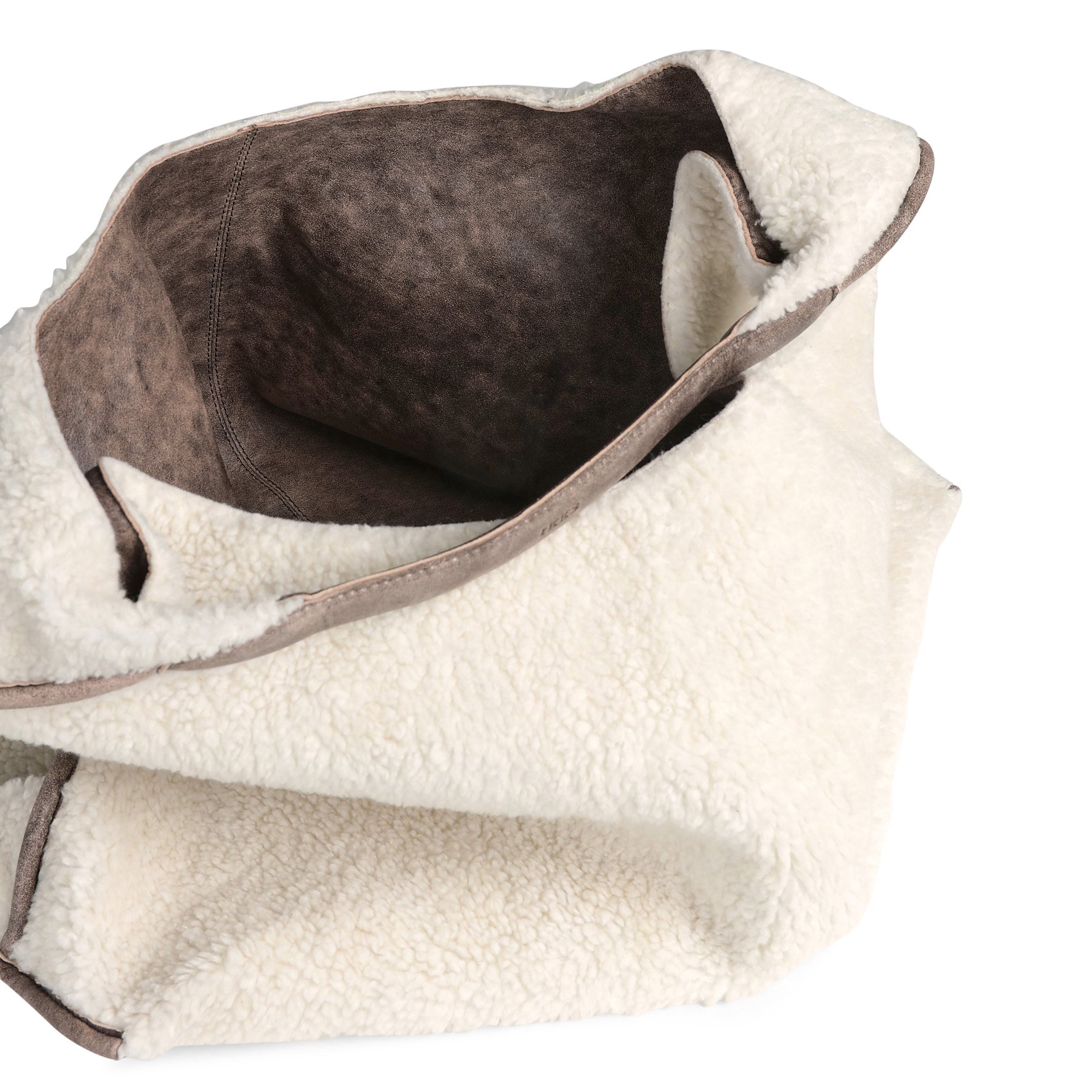 Sac hobo en cuir IKKS Blanc