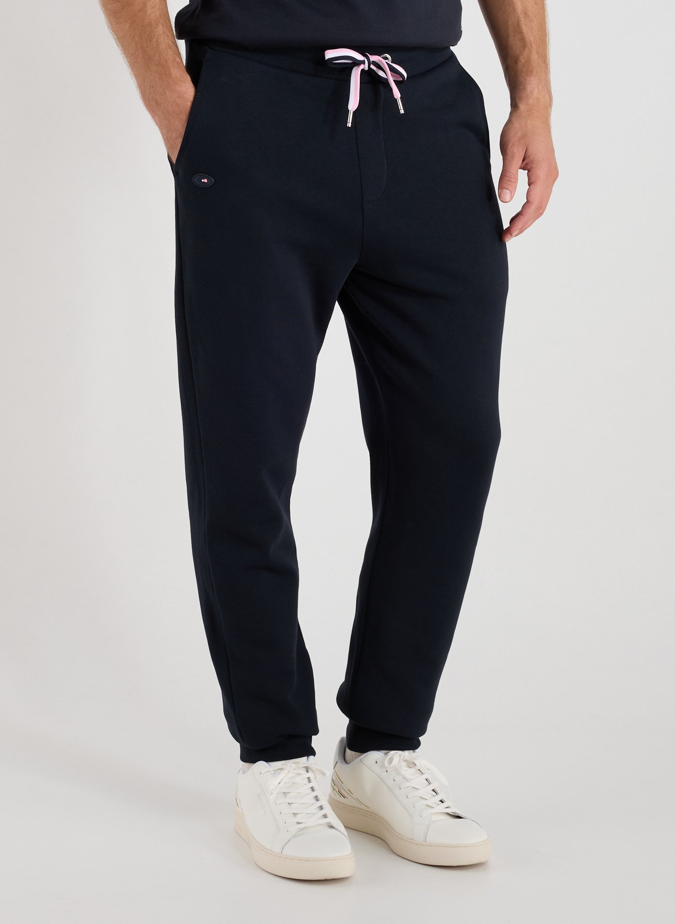 EDEN PARK Straight-leg cotton joggers Blue
