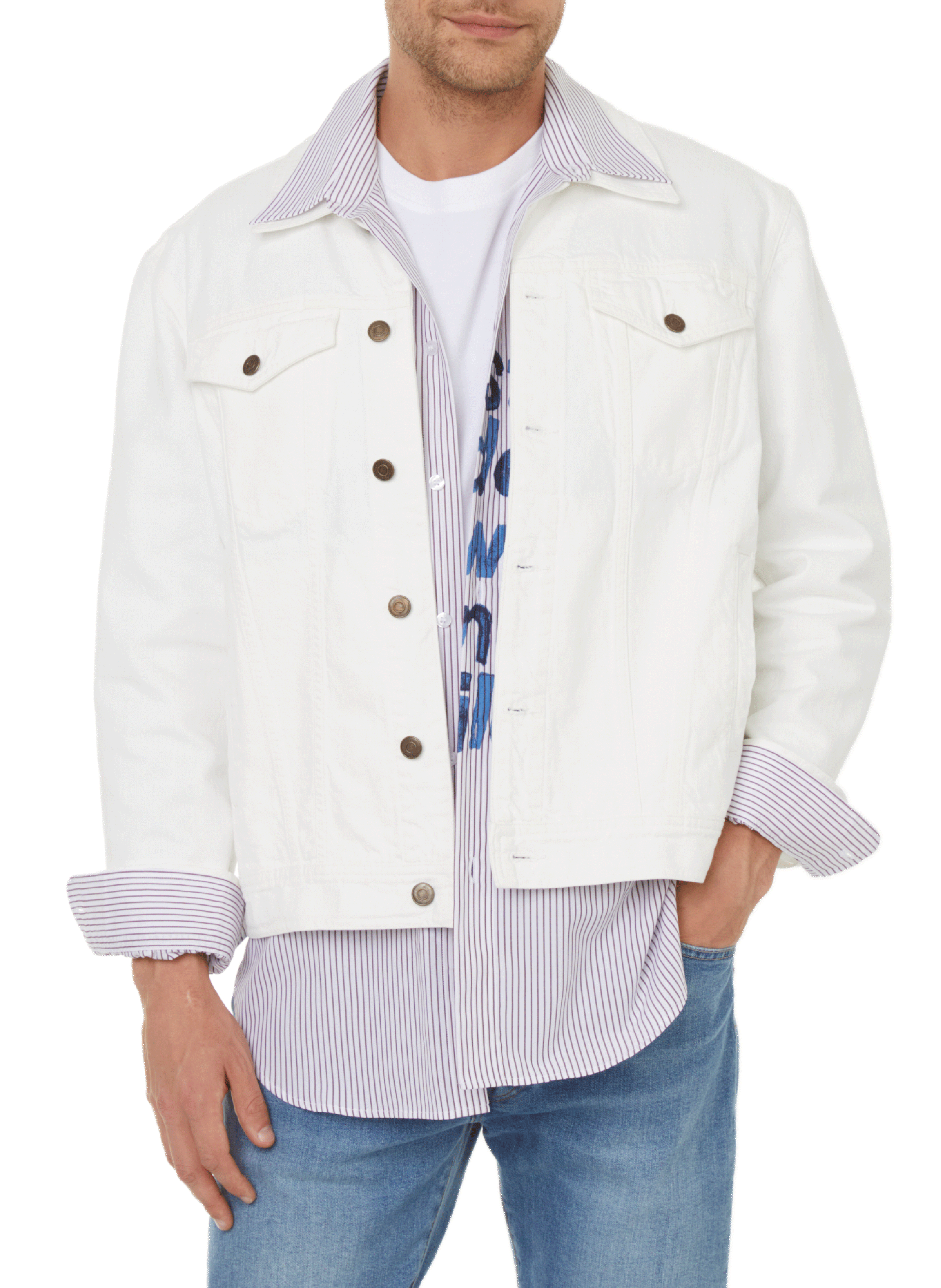 SAISON 1865 Denim jacket  Beige