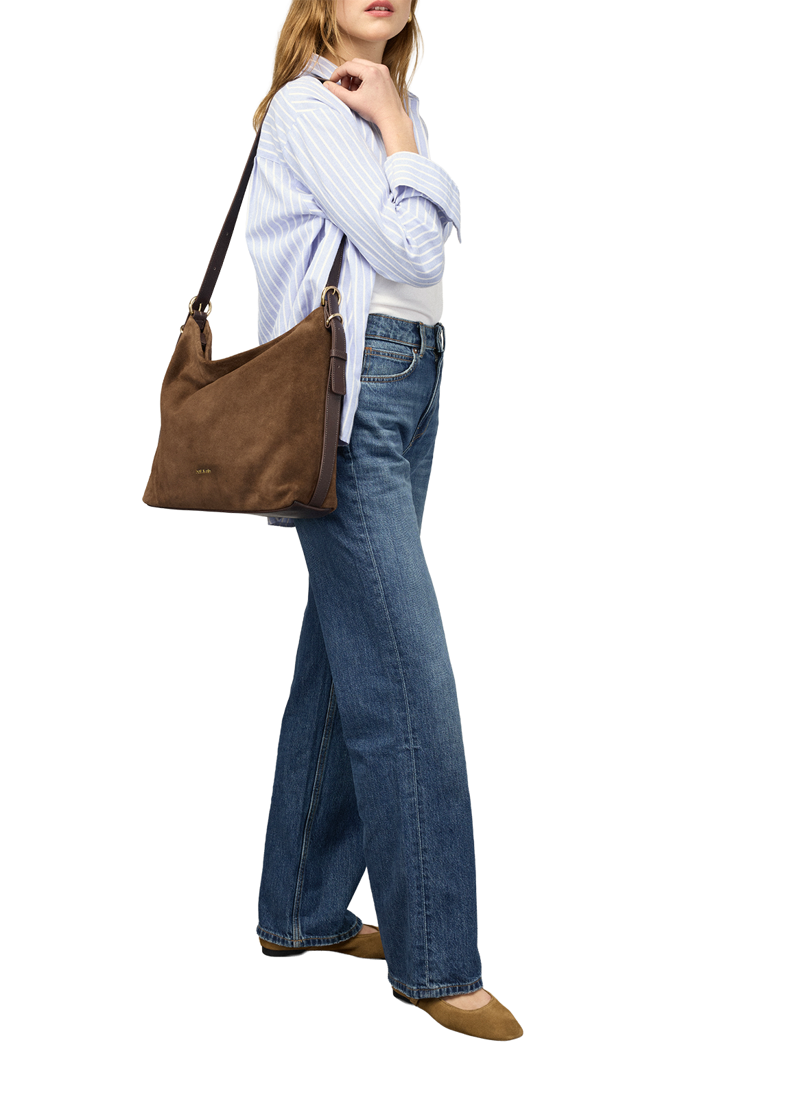 Calfskin leather Bag NAT &amp; NIN Brown