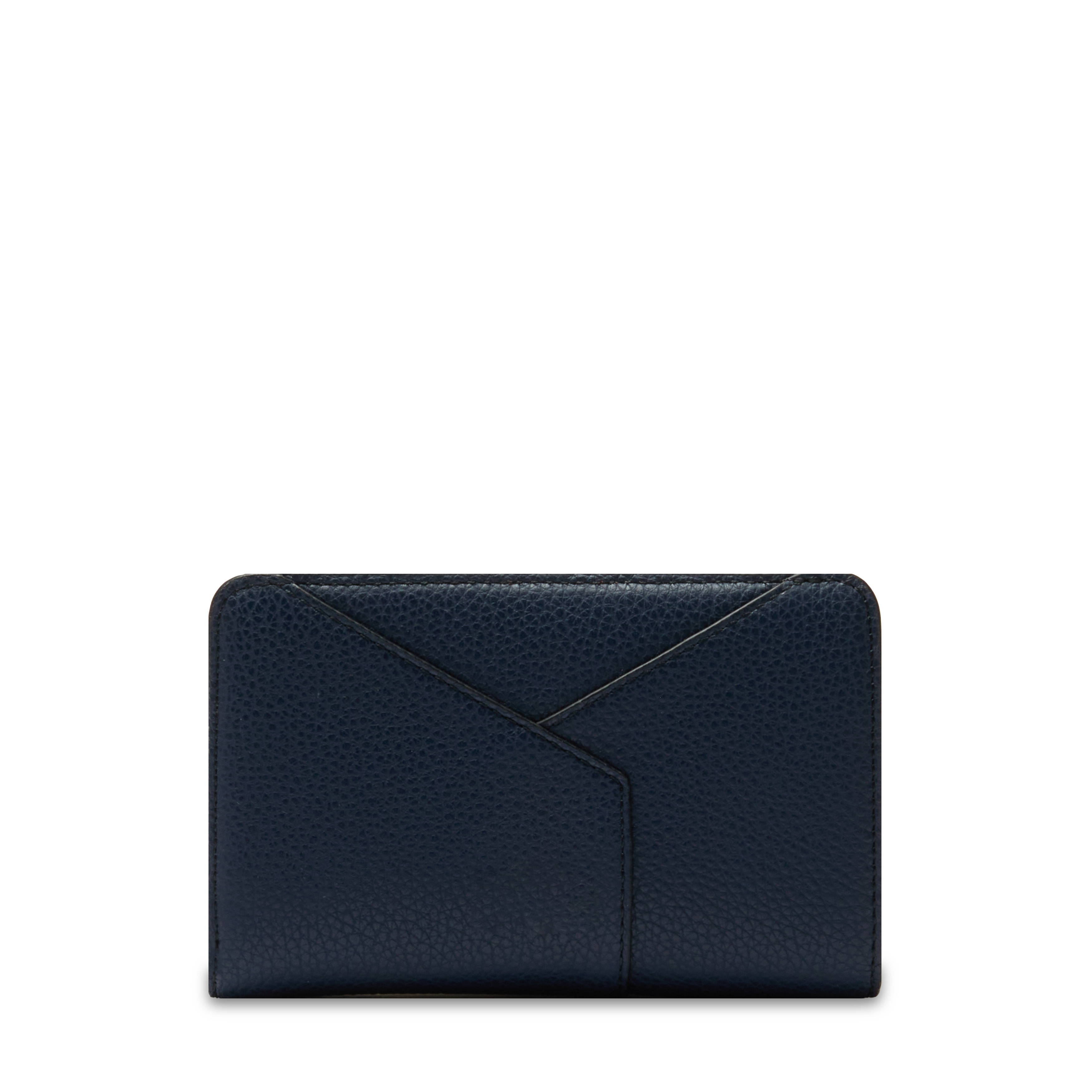Portefeuille rectangulaire zippé enveloppe de lancel en cuir LANCEL Bleu