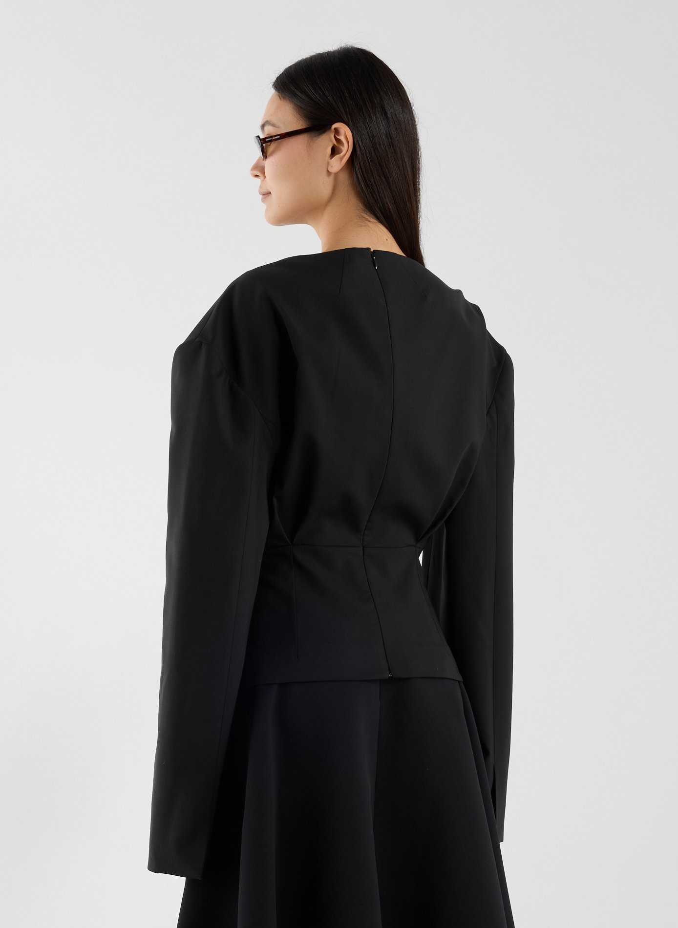 Top en laine mélangée A.W.A.K.E. MODE Noir