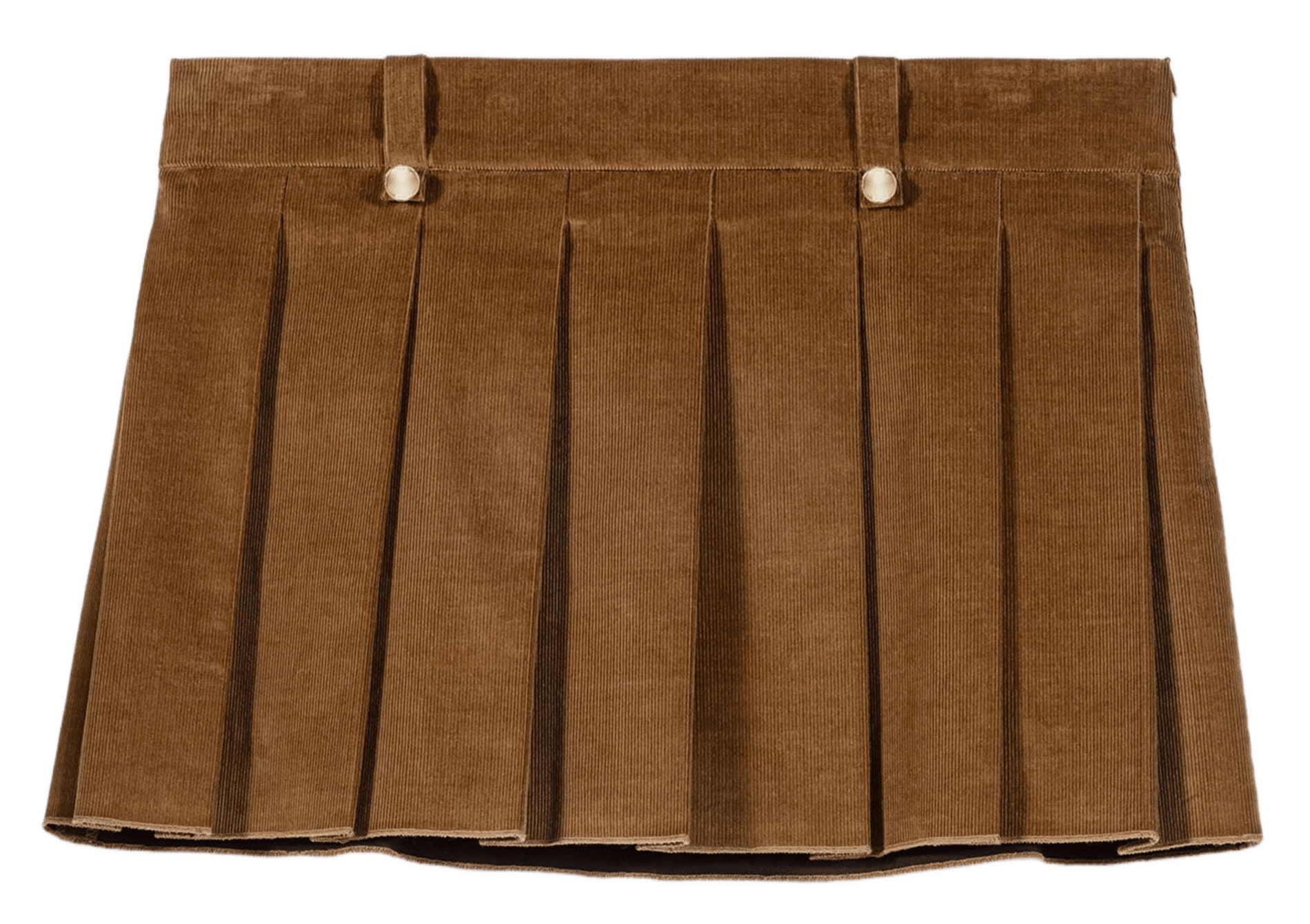 Jupe courte plissée en coton mélangé MAJE Beige