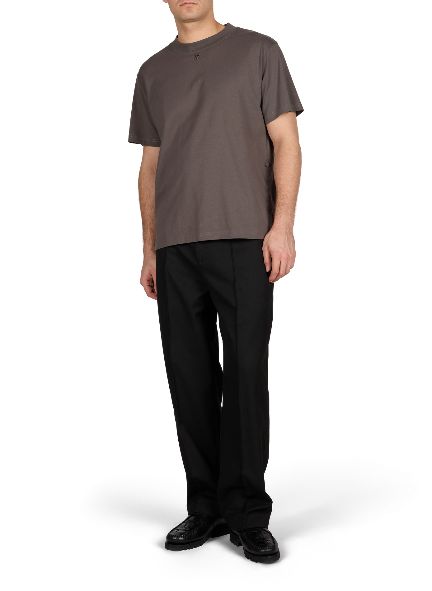 T-shirt en coton COURRÈGES Gris