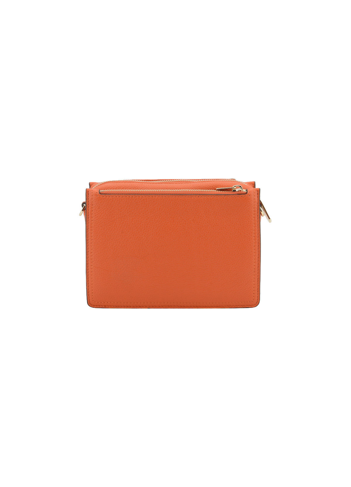 Alesia | sac trotteur gm en cuir de vachette POURCHET Orange