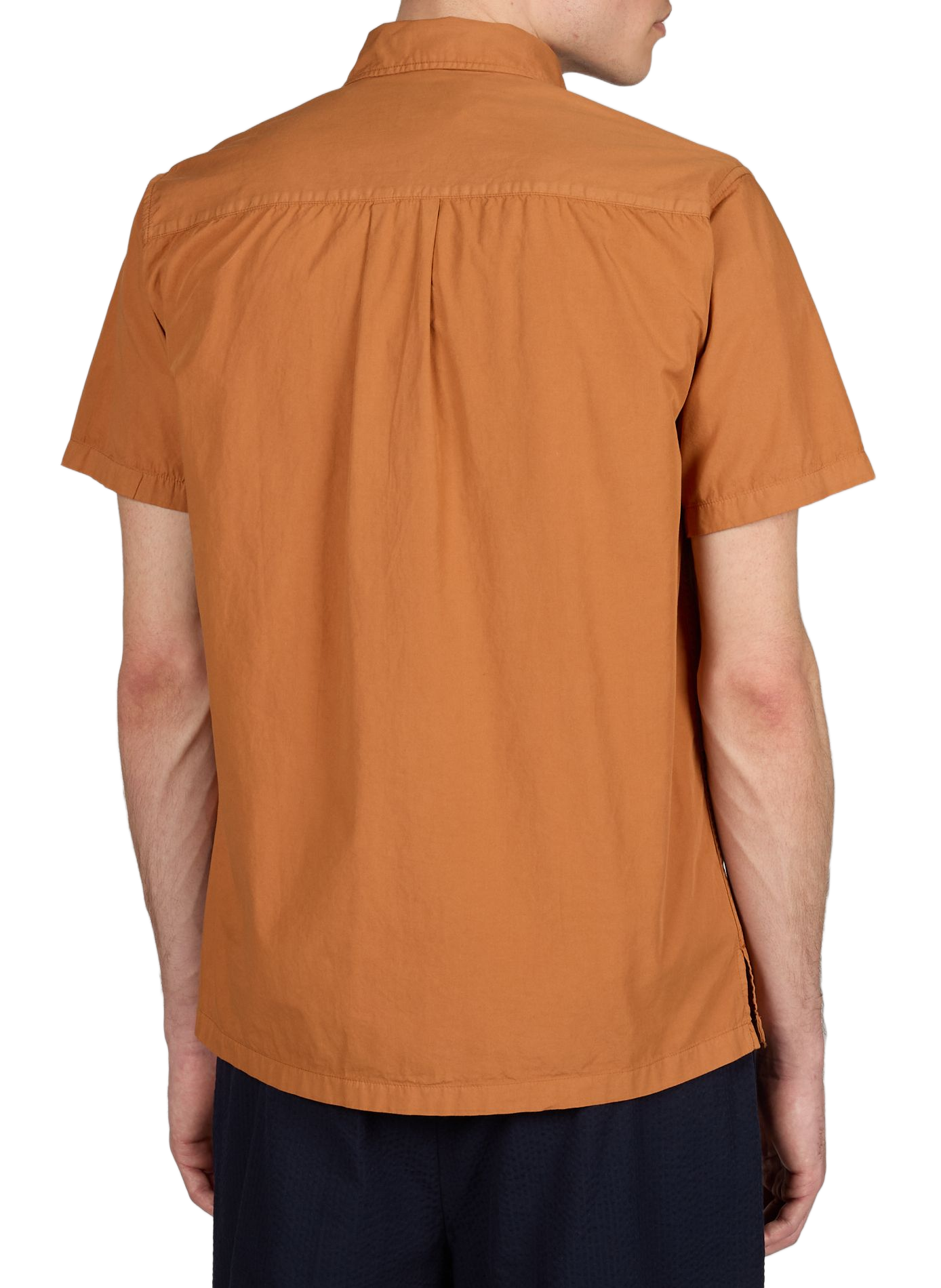 Solid button-down shirt AU PRINTEMPS PARIS Yellow