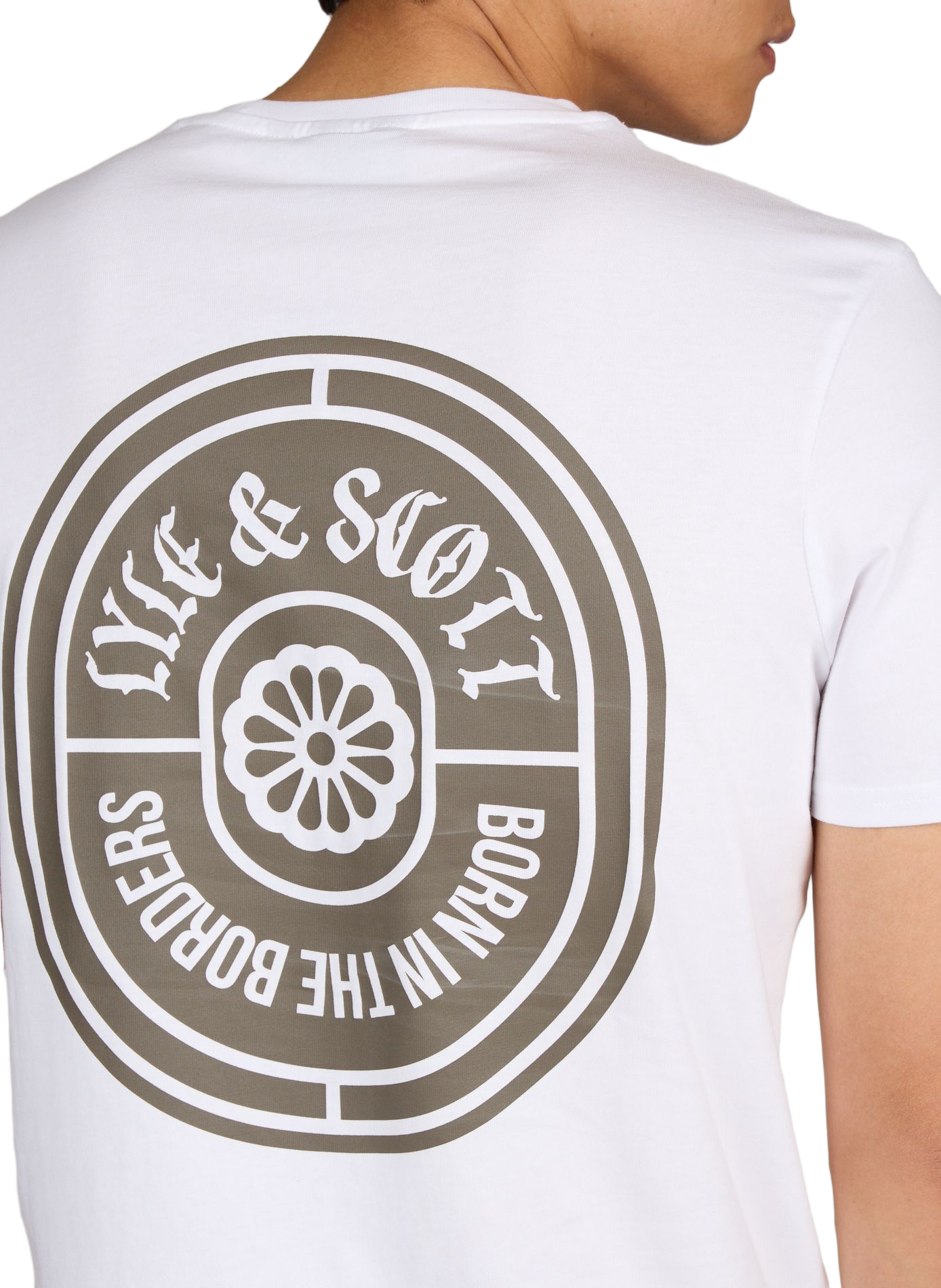 T-shirt à logo en coton LYLE & SCOTT Blanc